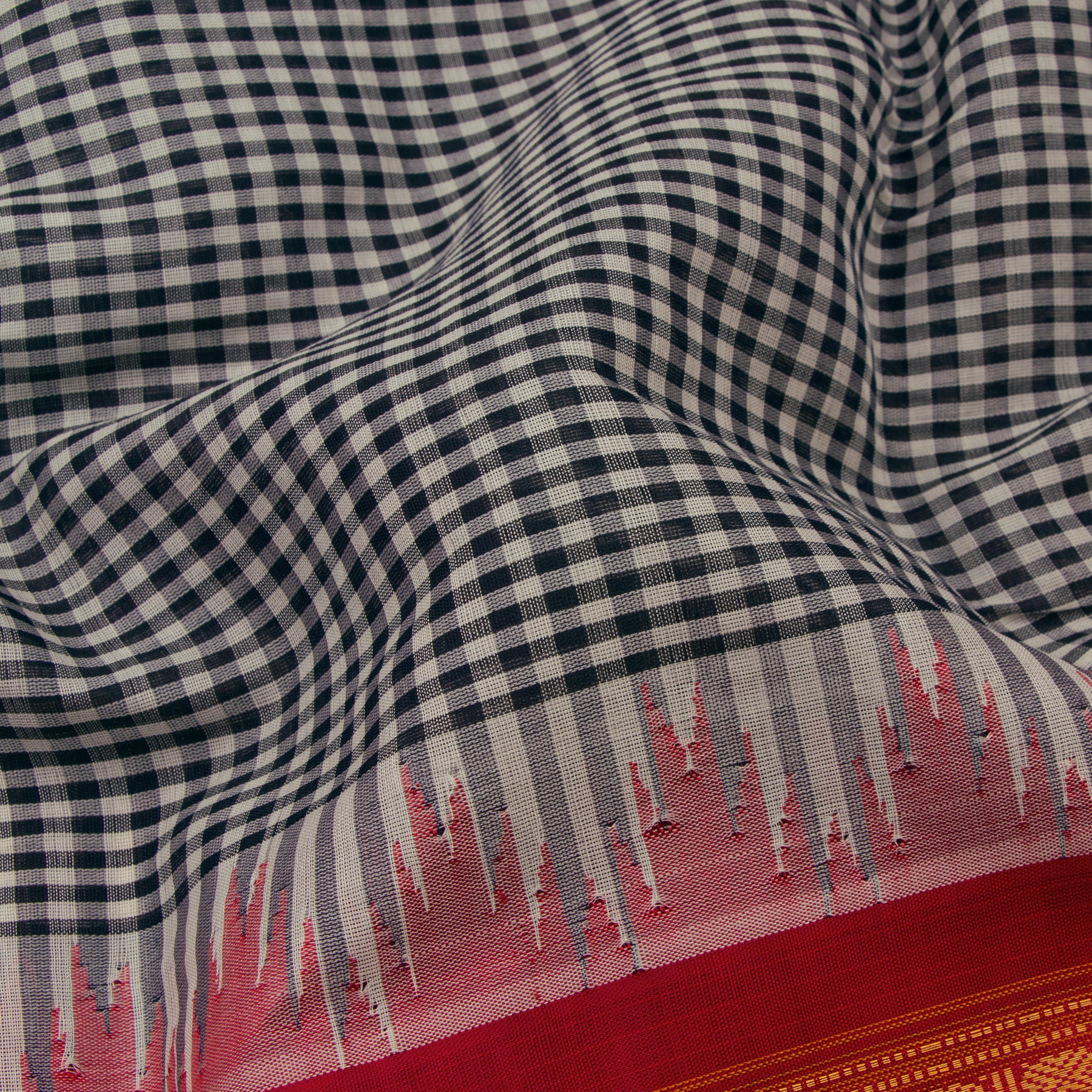 Kanakavalli Gadwal Silk/Cotton Sari 22-604-HS005-03297 - Fabric View