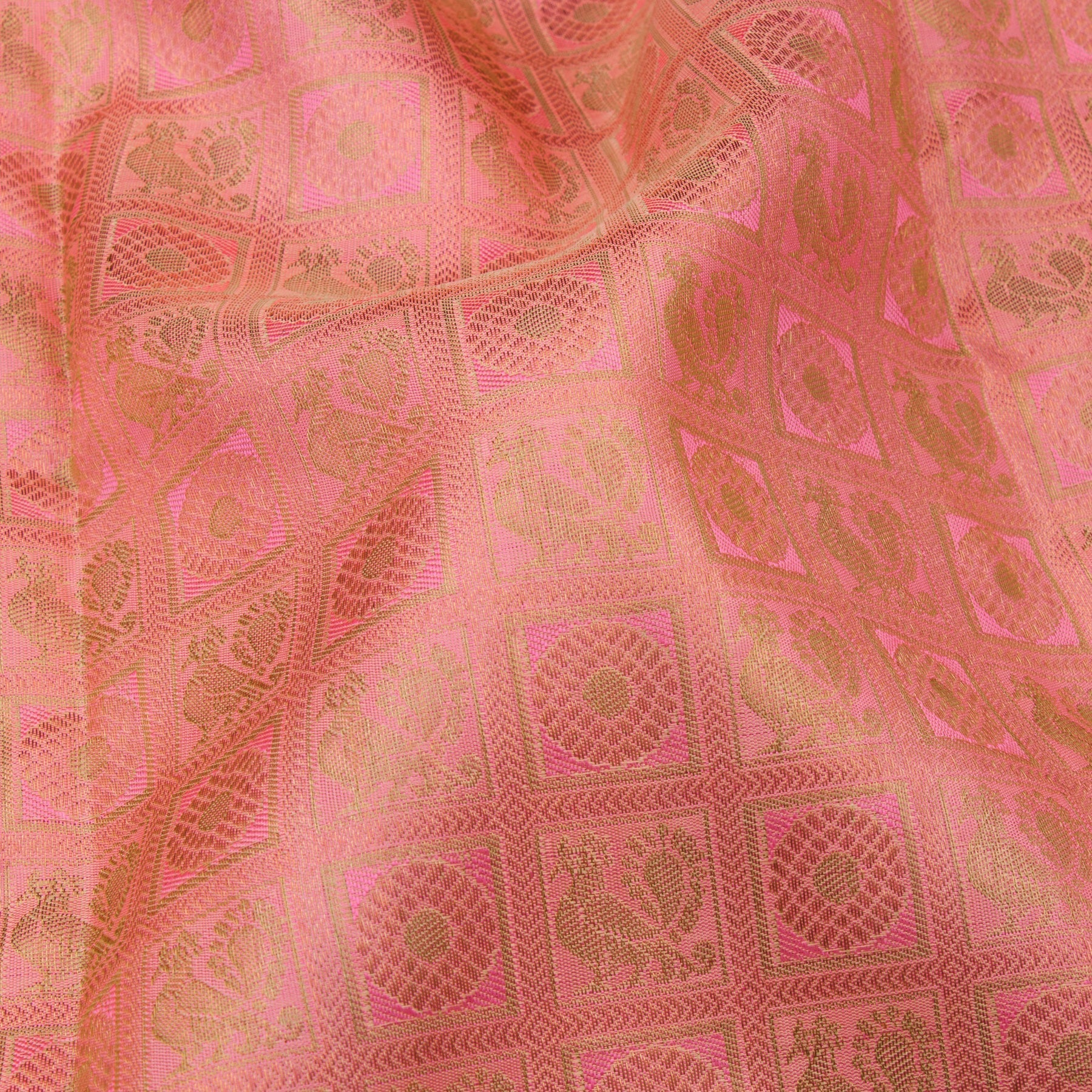 Kanakavalli Kanjivaram Silk Sari 22-608-HS001-03693 - Fabric View
