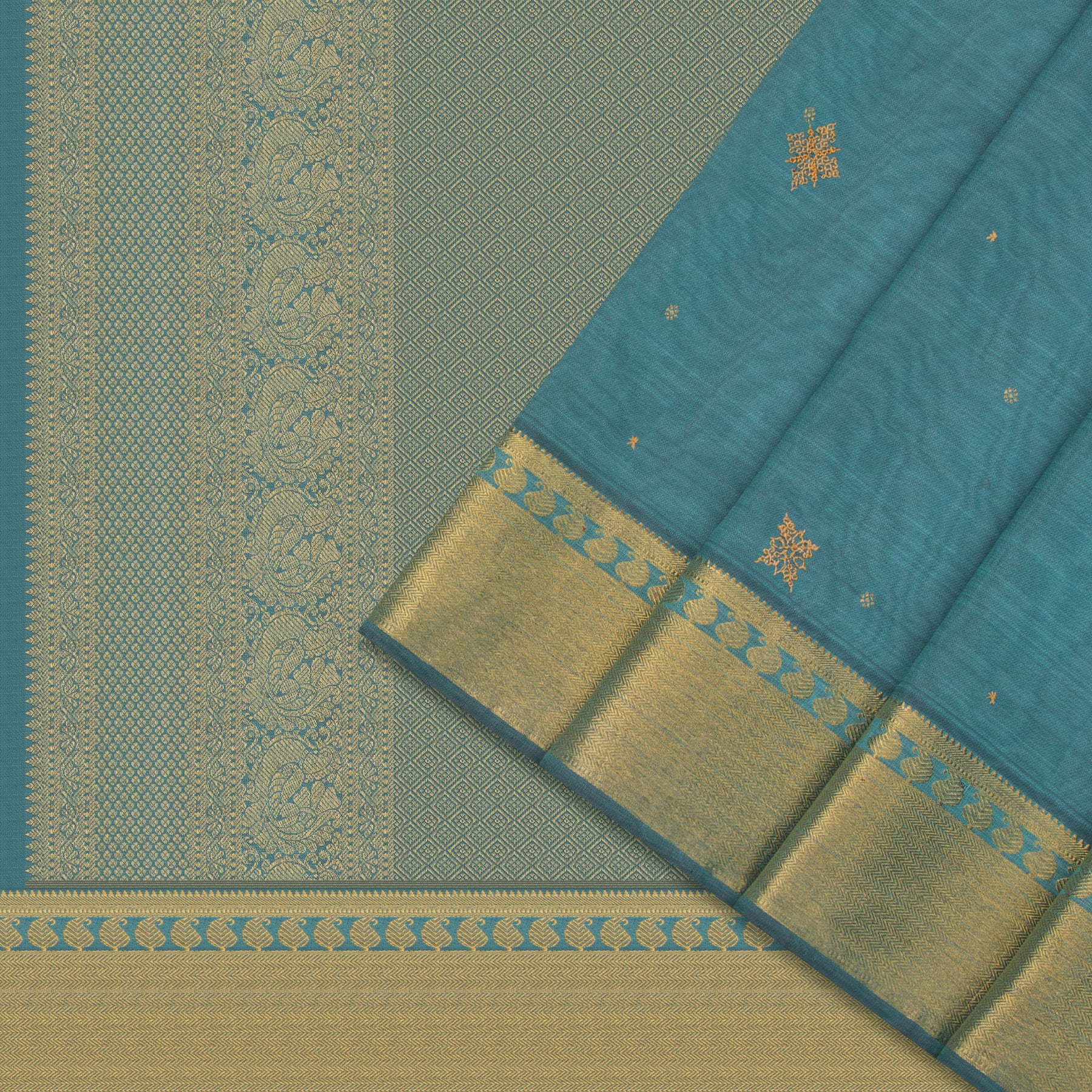 Kanakavalli X Kasuti Kanjivaram Silk Sari 22-611-HS001-12804 - Cover View