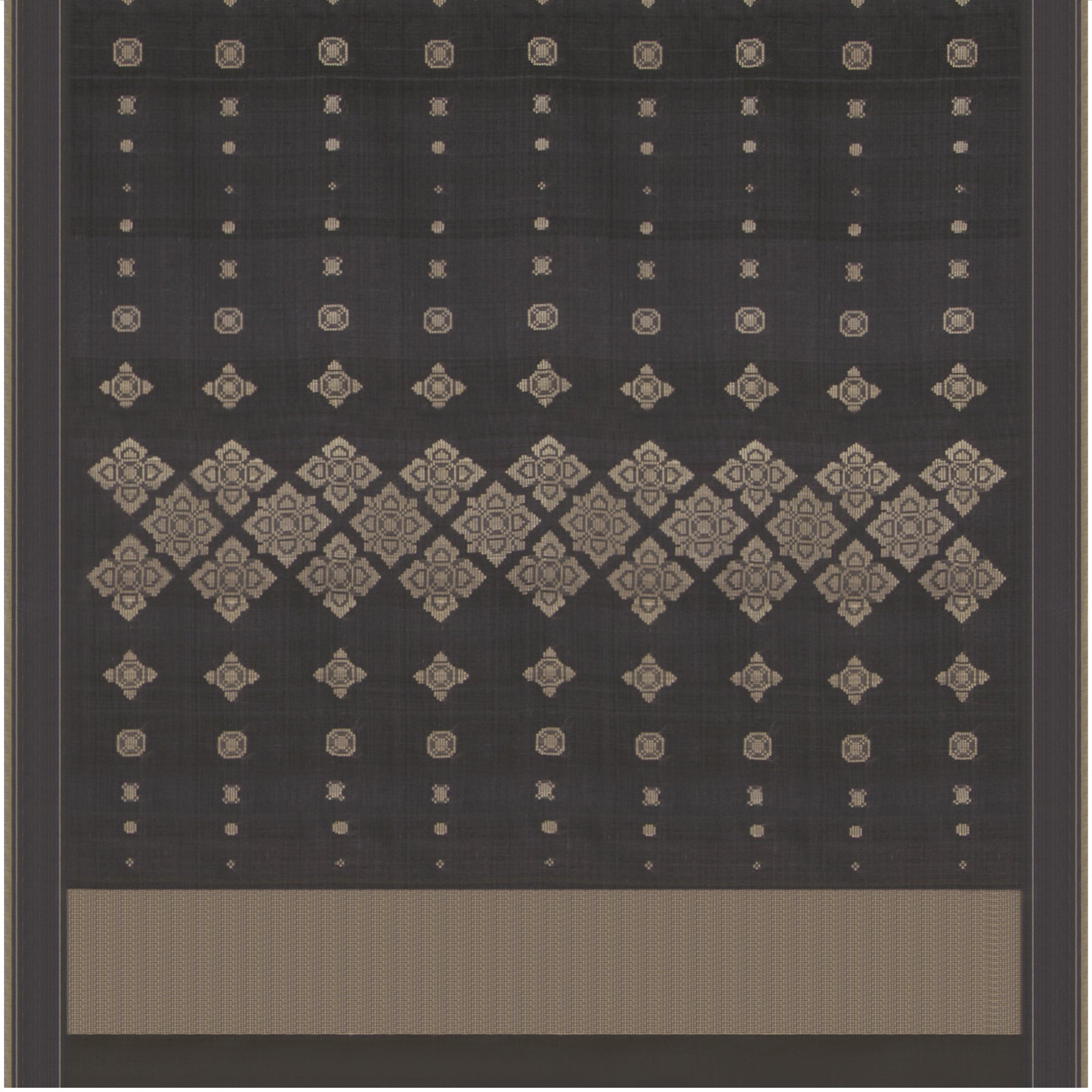 Pradeep Pillai Tussore Silk Sari 23-008-HS002-00832 - Full View