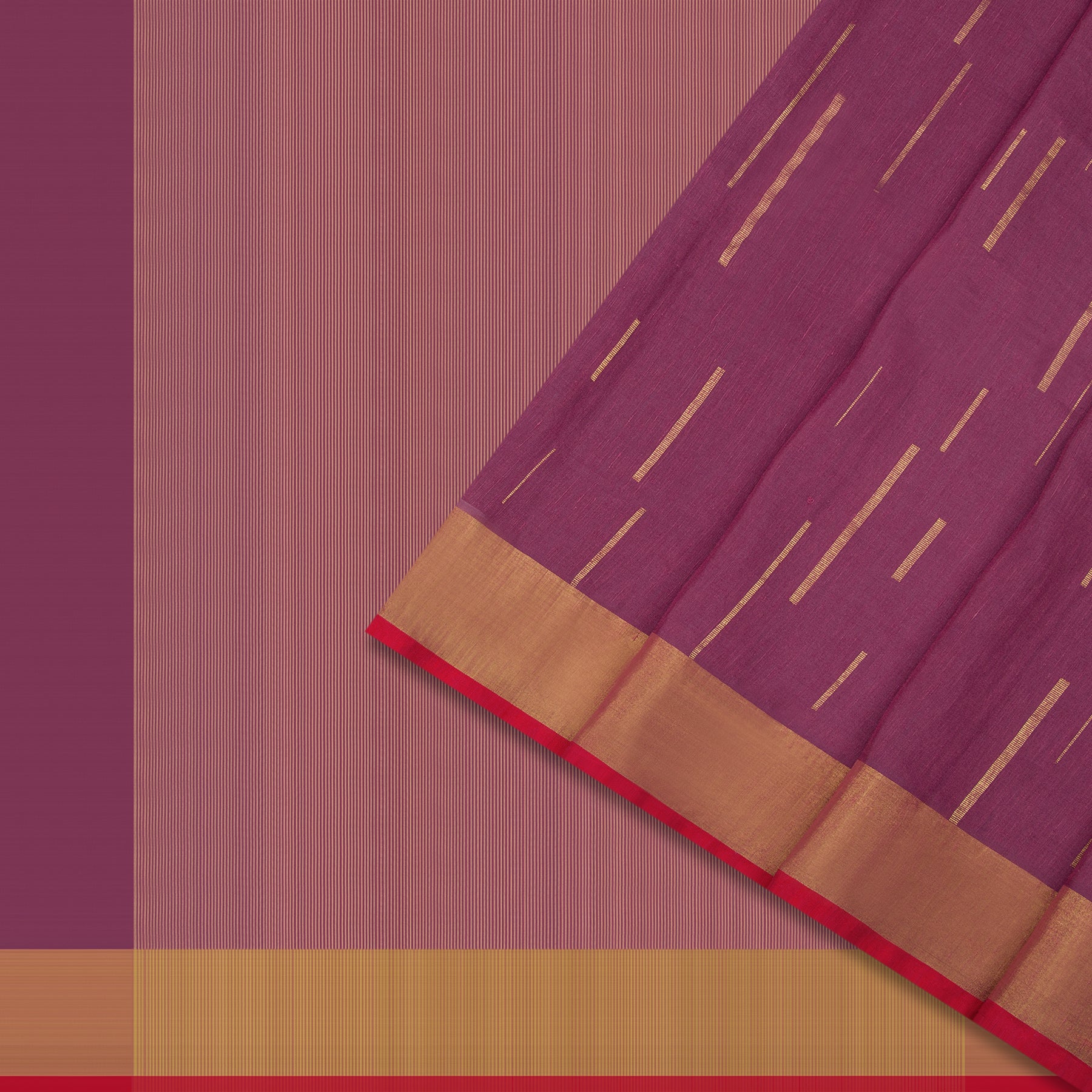 Pradeep Pillai Linen/Silk Sari 23-008-HS004-00014 - Cover View