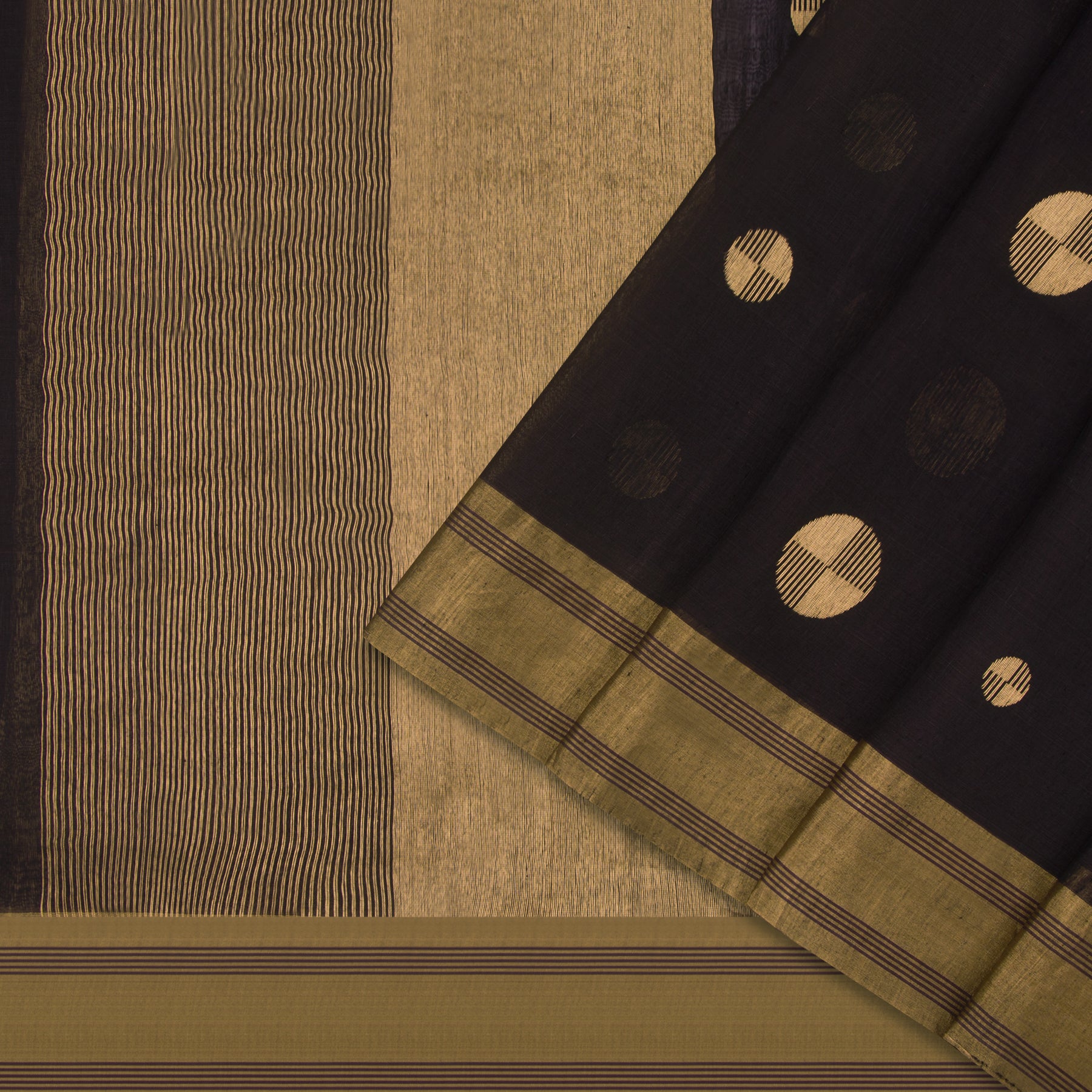 Pradeep Pillai Linen/Silk Sari 23-008-HS004-00201 - Cover View