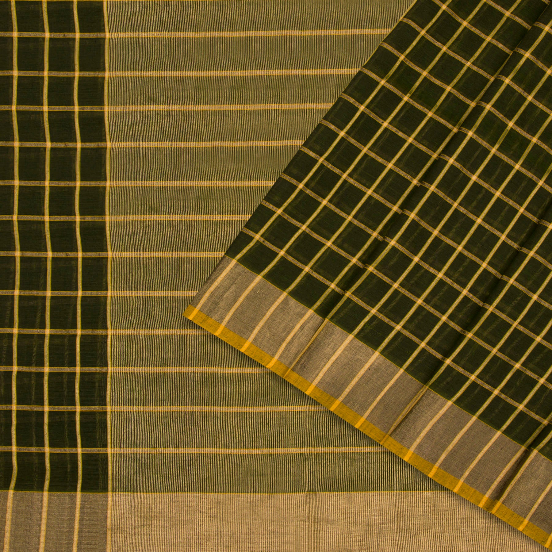 Pradeep Pillai Linen/Cotton Sari 23-008-HS004-00400 - Cover View