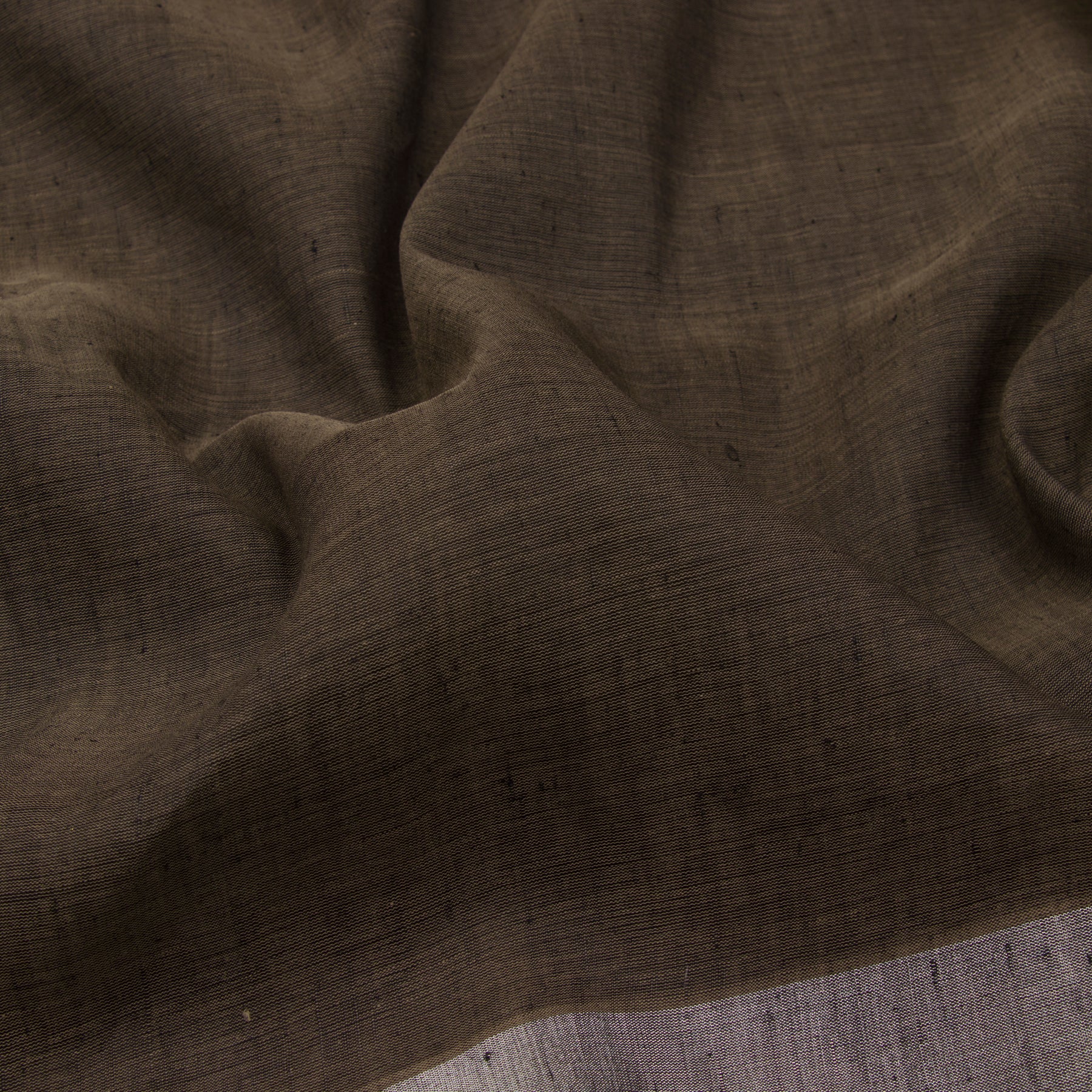 Pradeep Pillai Linen/Cotton Sari 23-008-HS004-00532 - Fabric View