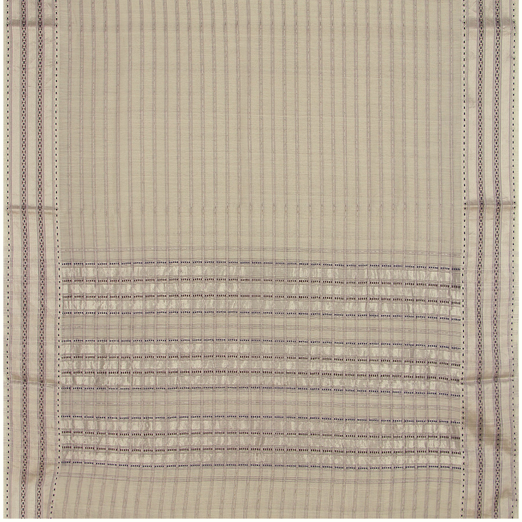 Pradeep Pillai Linen/Silk Sari 23-008-HS004-00887 - Full View