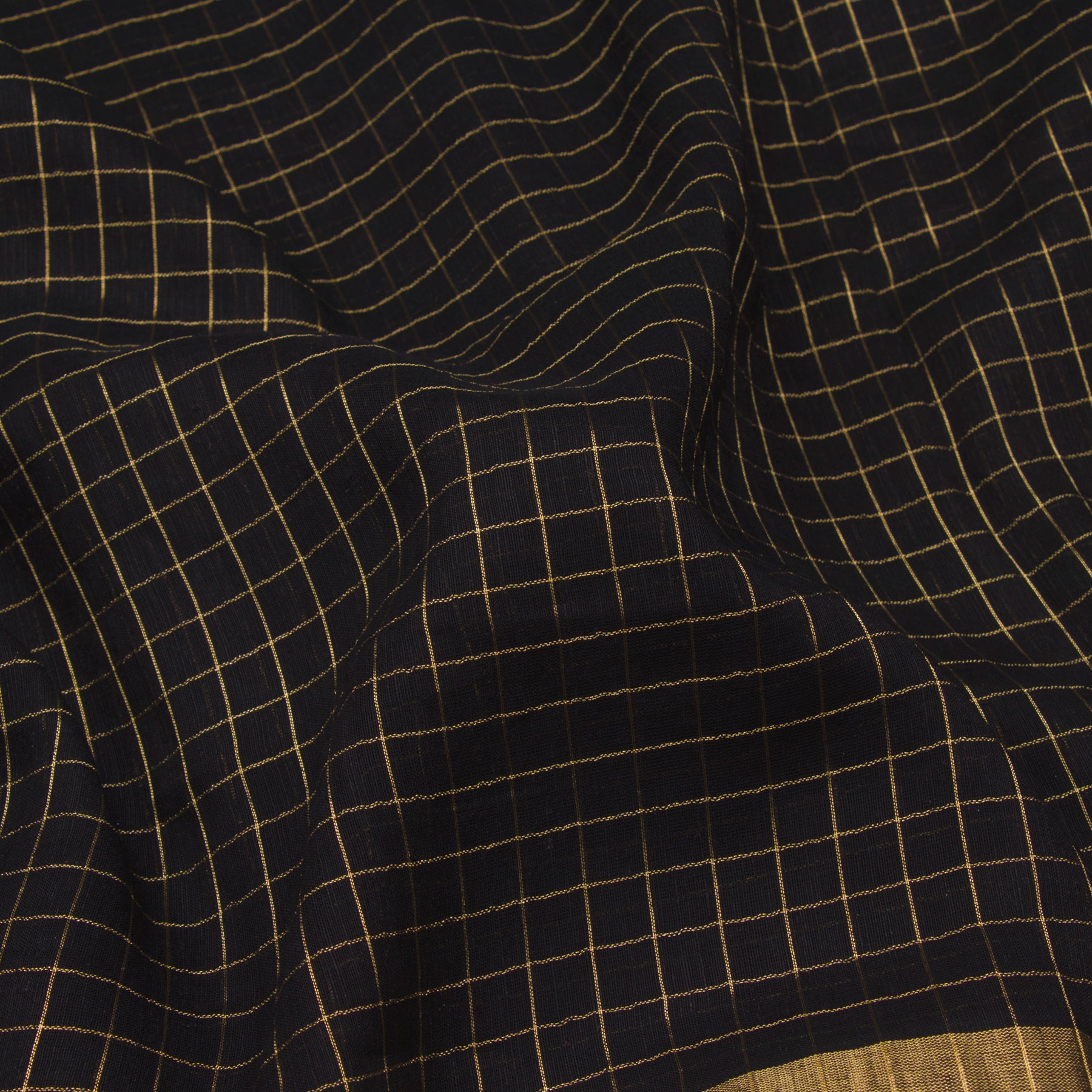 Pradeep Pillai Linen/Cotton Sari 23-008-HS004-00892 - Fabric View