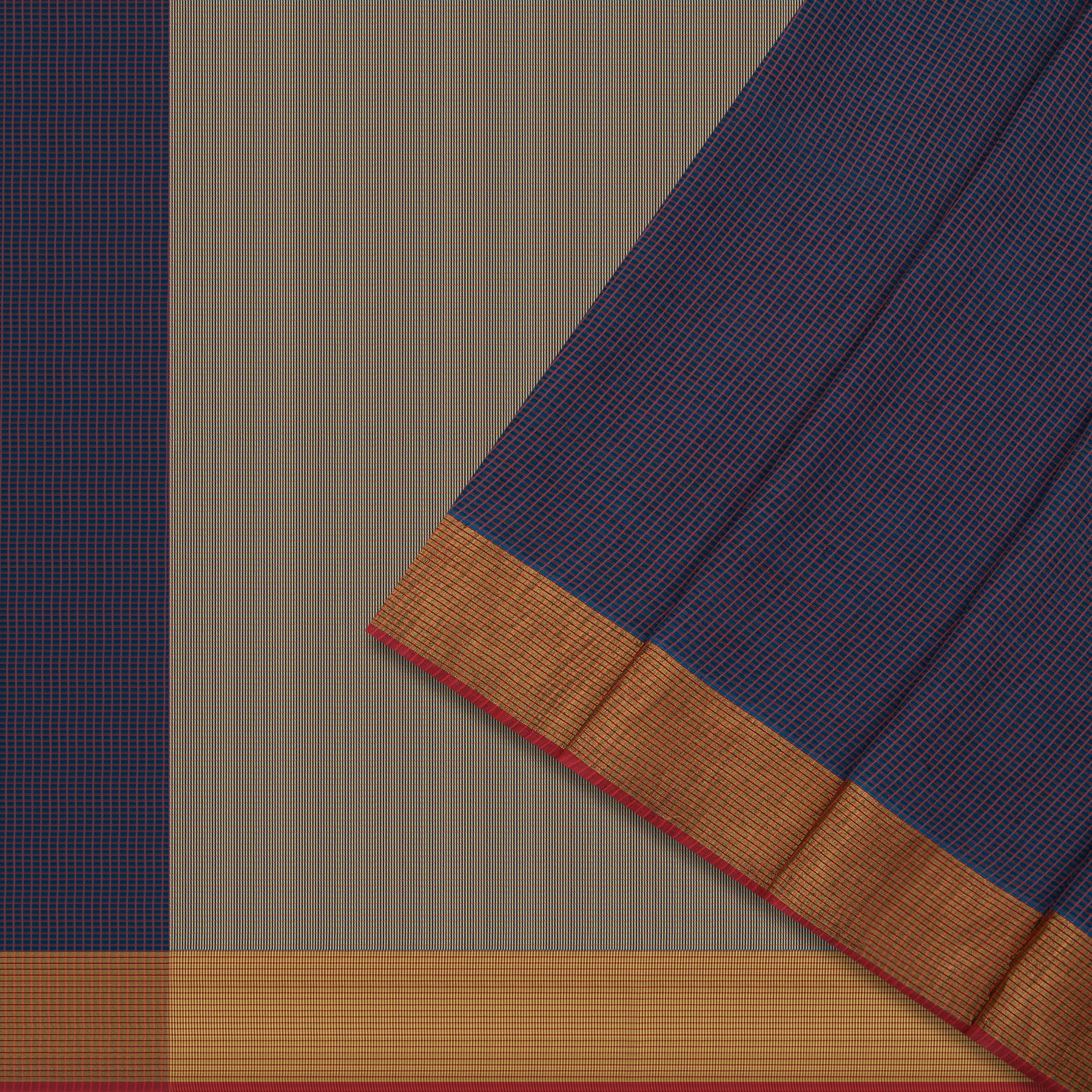 Pradeep Pillai Linen/Cotton Sari 23-008-HS004-00897 - Cover View