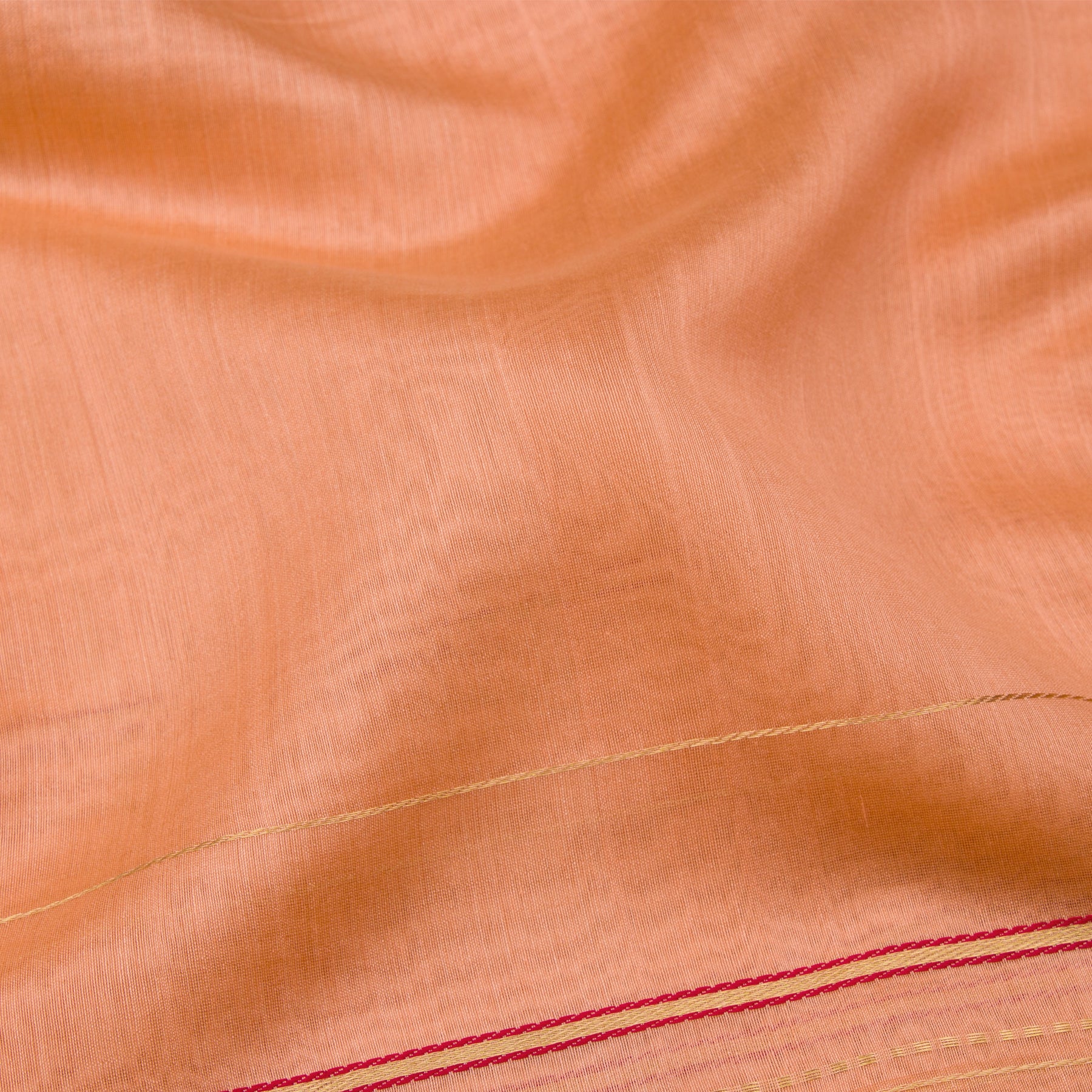 Pradeep Pillai Chanderi Silk/Cotton Sari 23-008-HS005-00044 - Fabric View