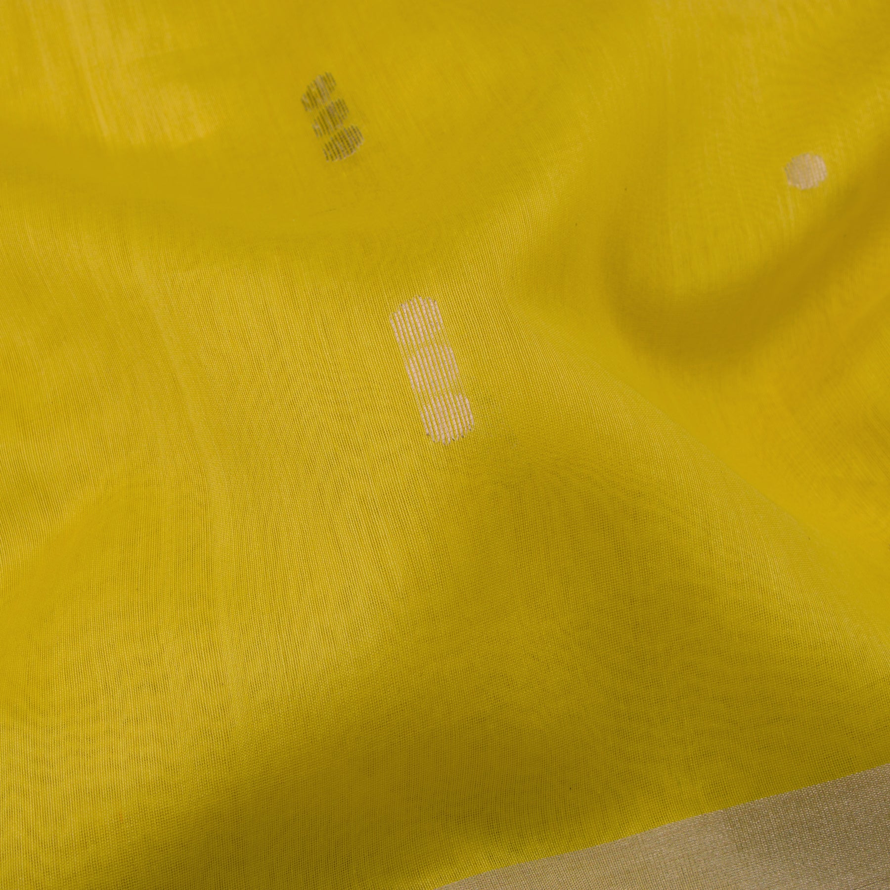 Pradeep Pillai Chanderi Silk/Cotton Sari 23-008-HS005-00059 - Fabric View