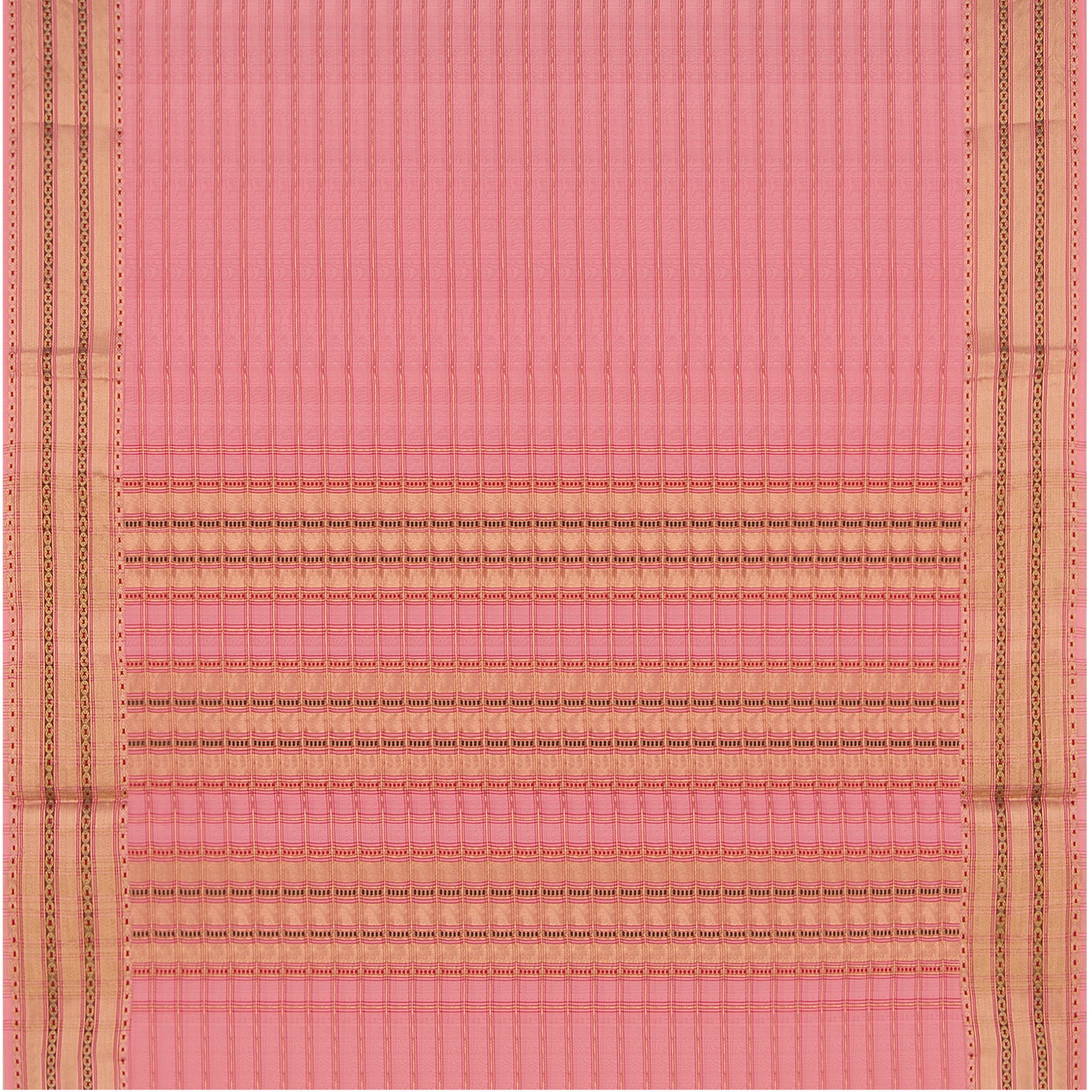 Pradeep Pillai Chanderi Silk/Cotton Sari 23-008-HS005-00124 - Full View
