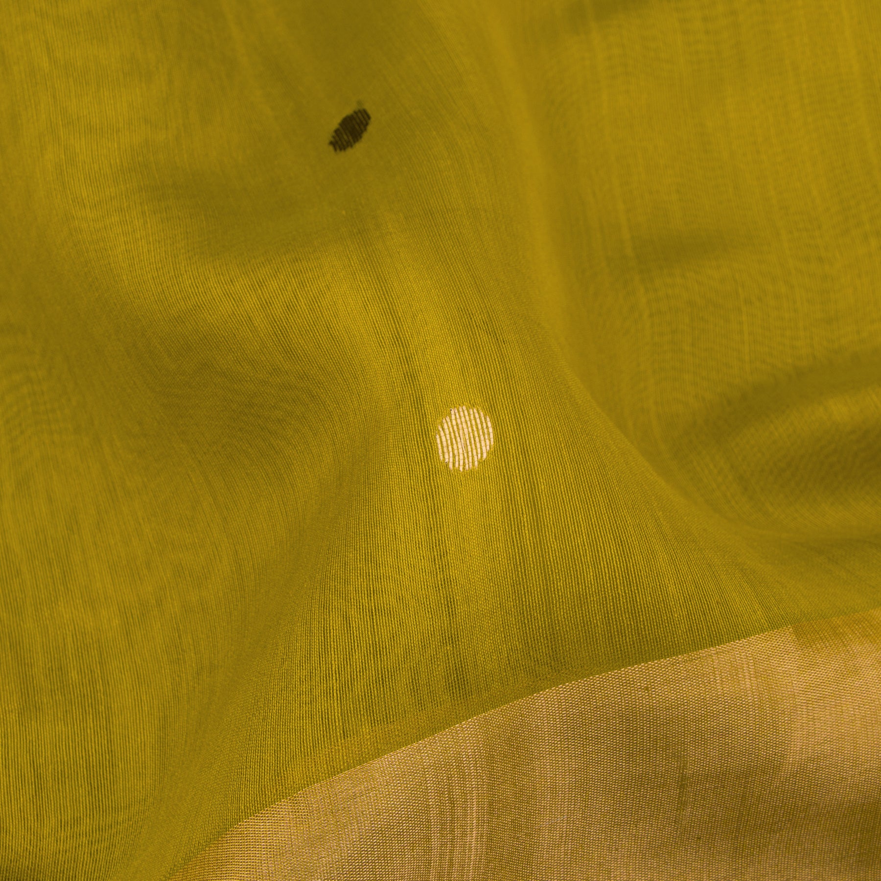 Pradeep Pillai Chanderi Silk/Cotton Sari 23-008-HS005-00220 - Fabric View