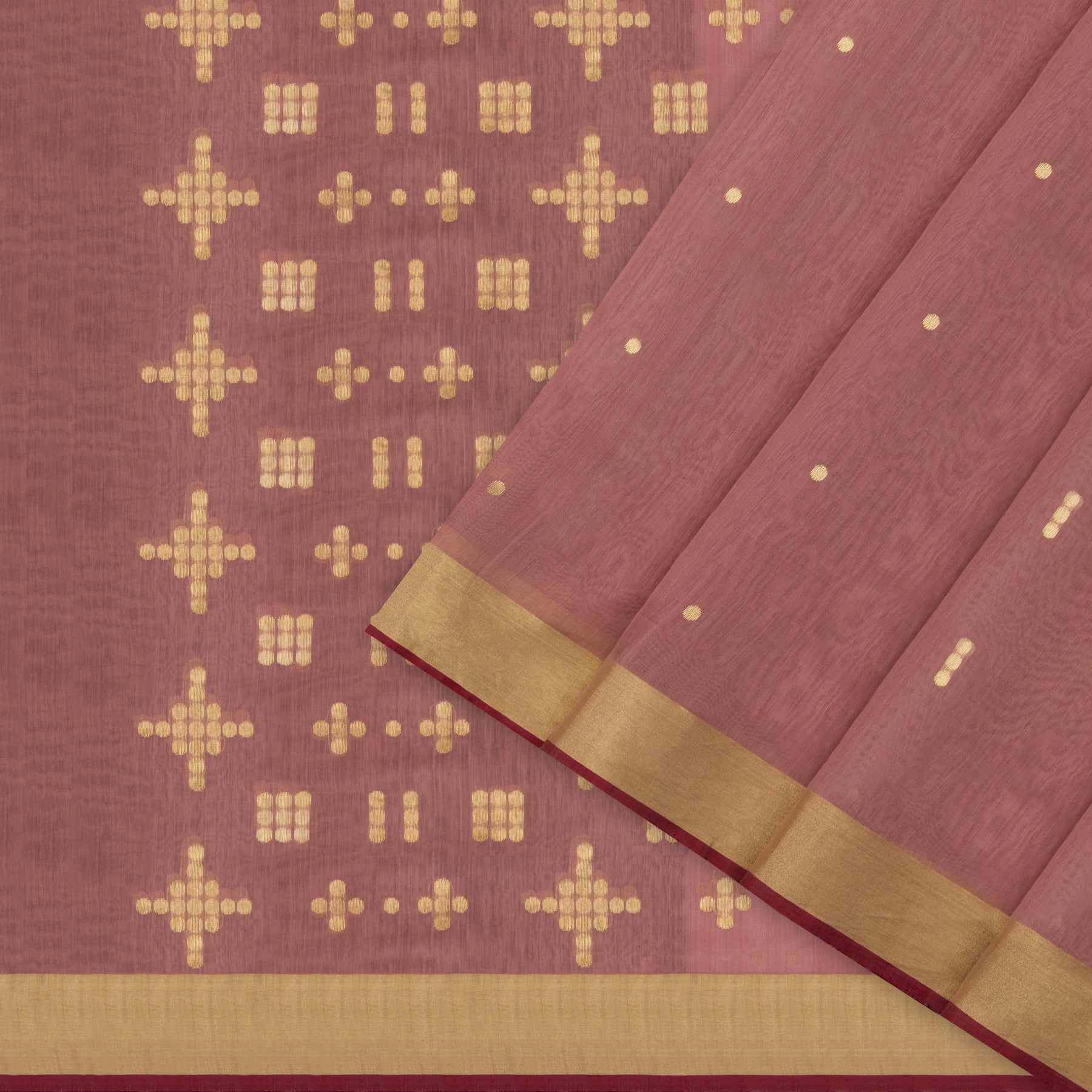Pradeep Pillai Chanderi Silk/Cotton Sari 23-008-HS005-00229 - Cover View