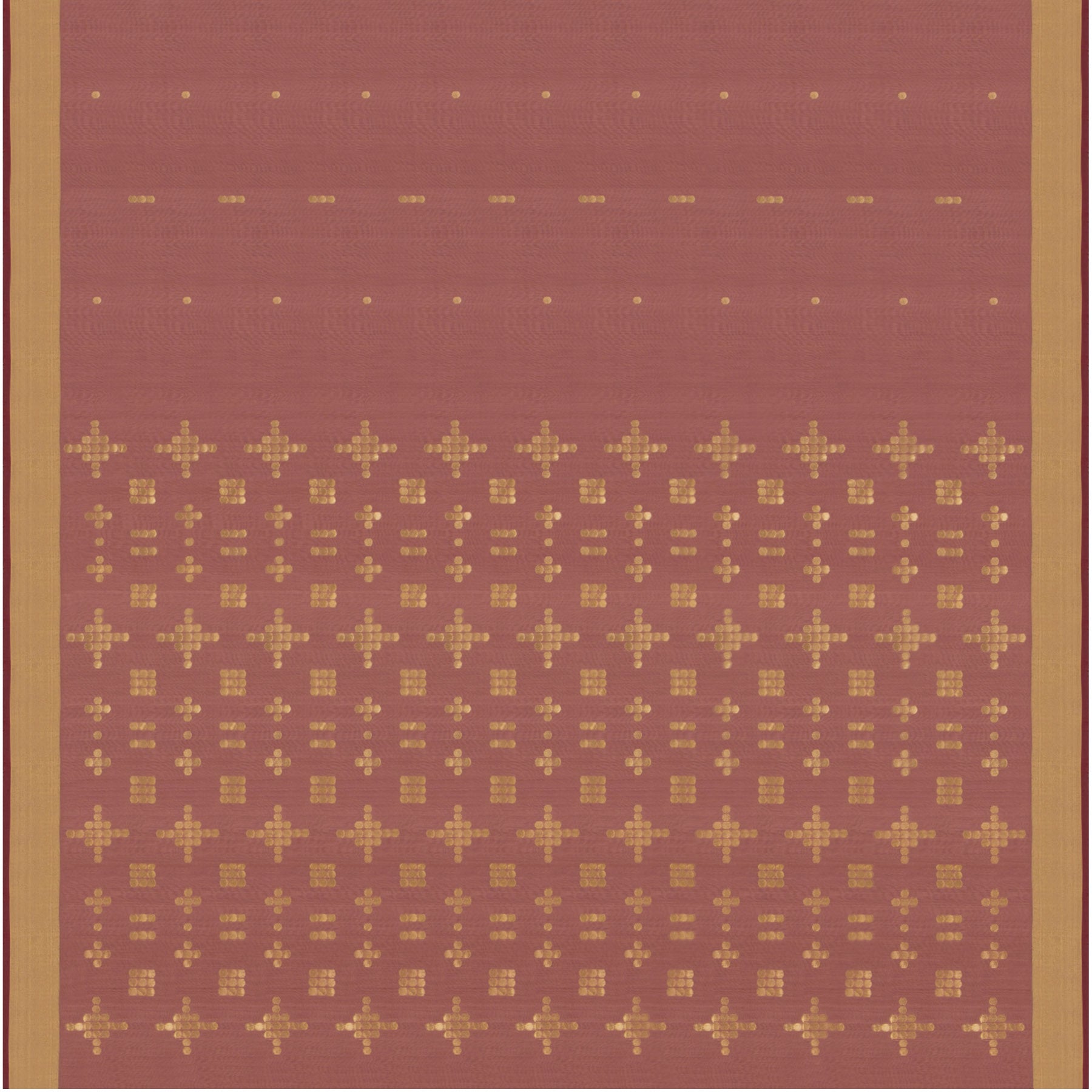 Pradeep Pillai Chanderi Silk/Cotton Sari 23-008-HS005-00229 - Full View