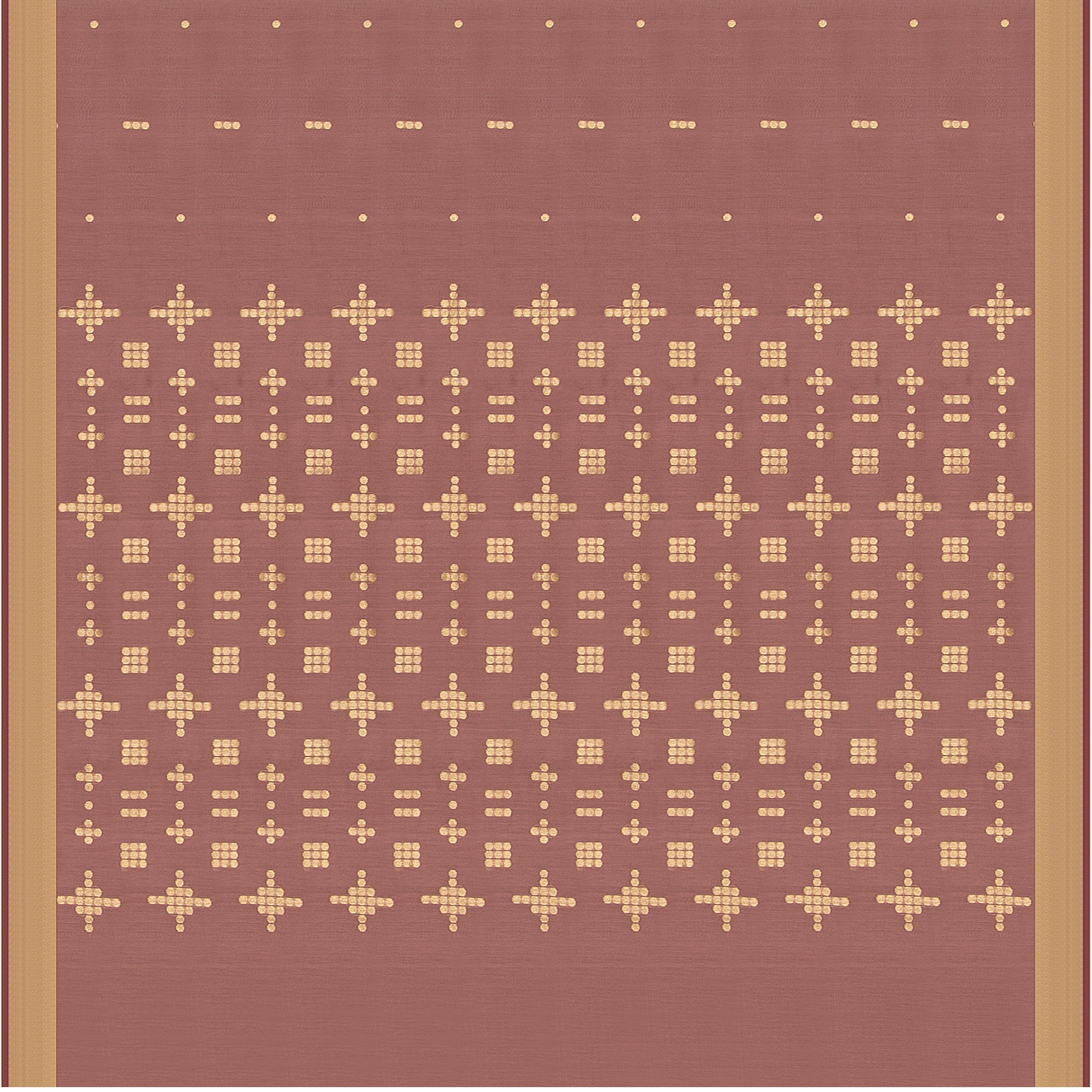 Pradeep Pillai Chanderi Silk/Cotton Sari 23-008-HS005-00279 - Full View