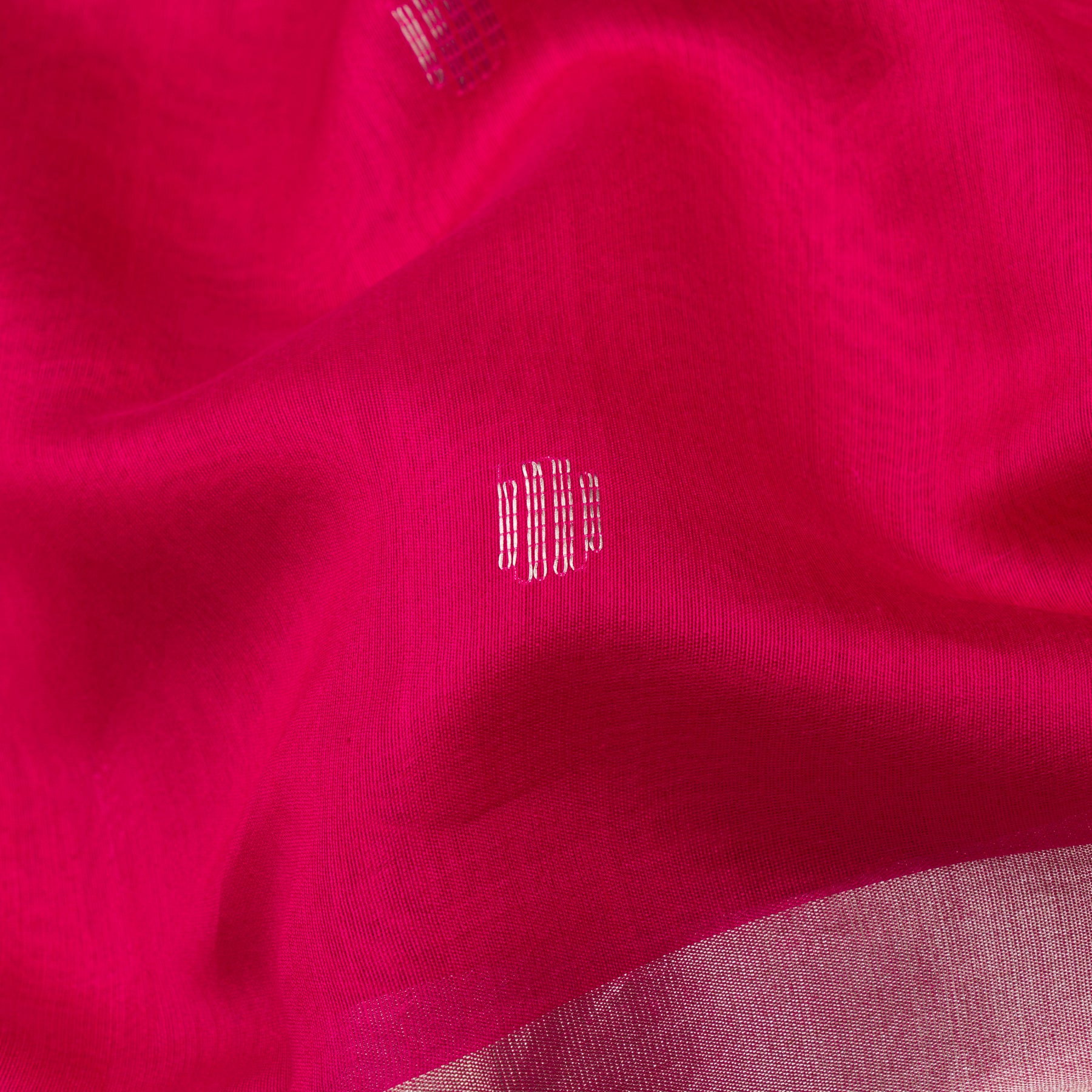 Pradeep Pillai Chanderi Silk/Cotton Sari 23-008-HS005-00369 - Fabric View