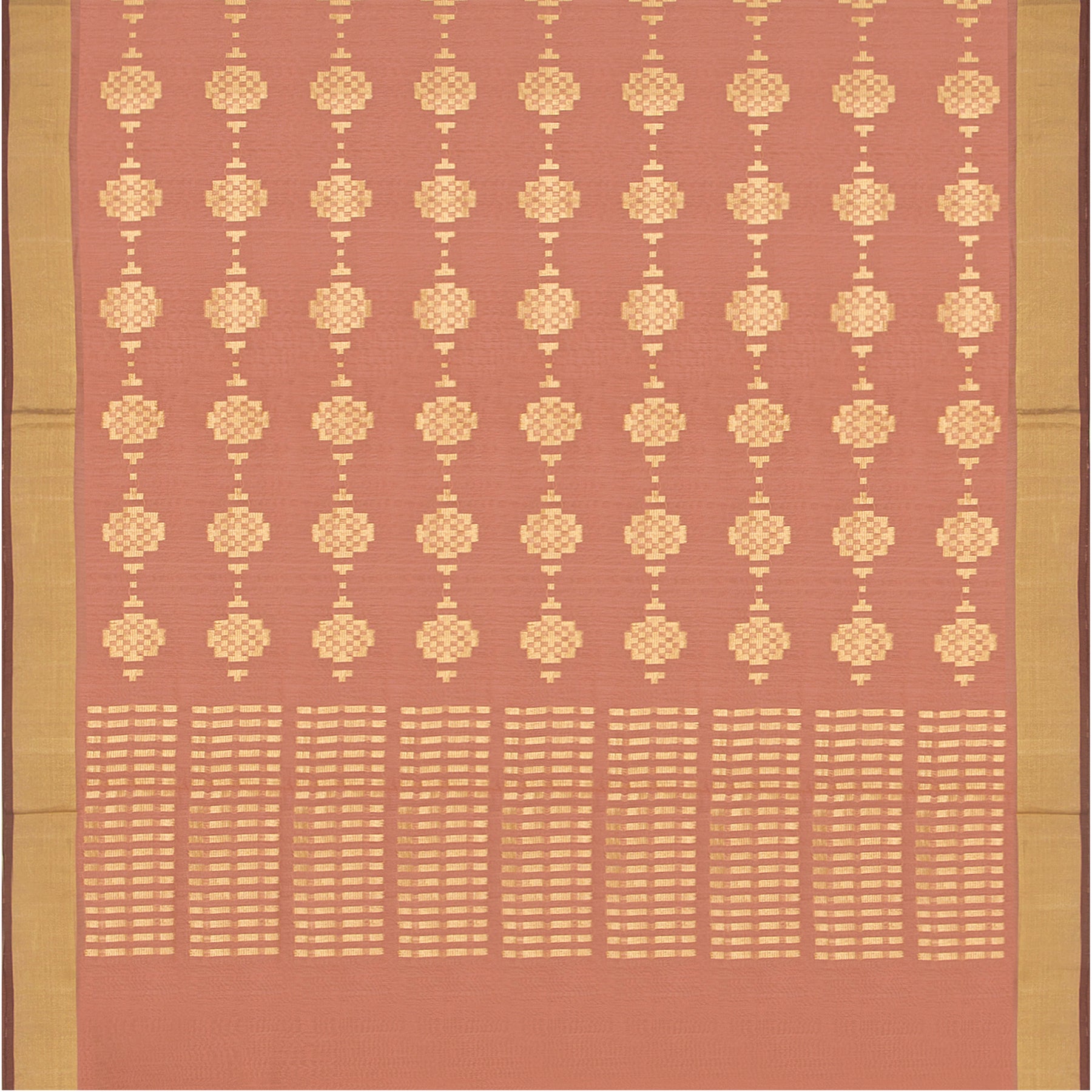 Pradeep Pillai Chanderi Silk/Cotton Sari 23-008-HS005-00423 - Full View