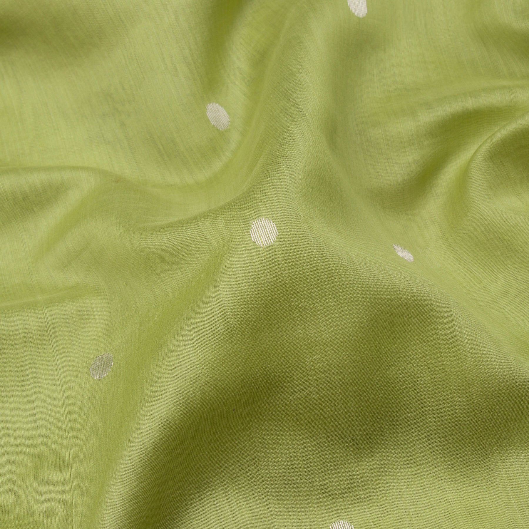 Pradeep Pillai Chanderi Silk/Cotton Sari 23-008-HS005-00440 - Fabric View