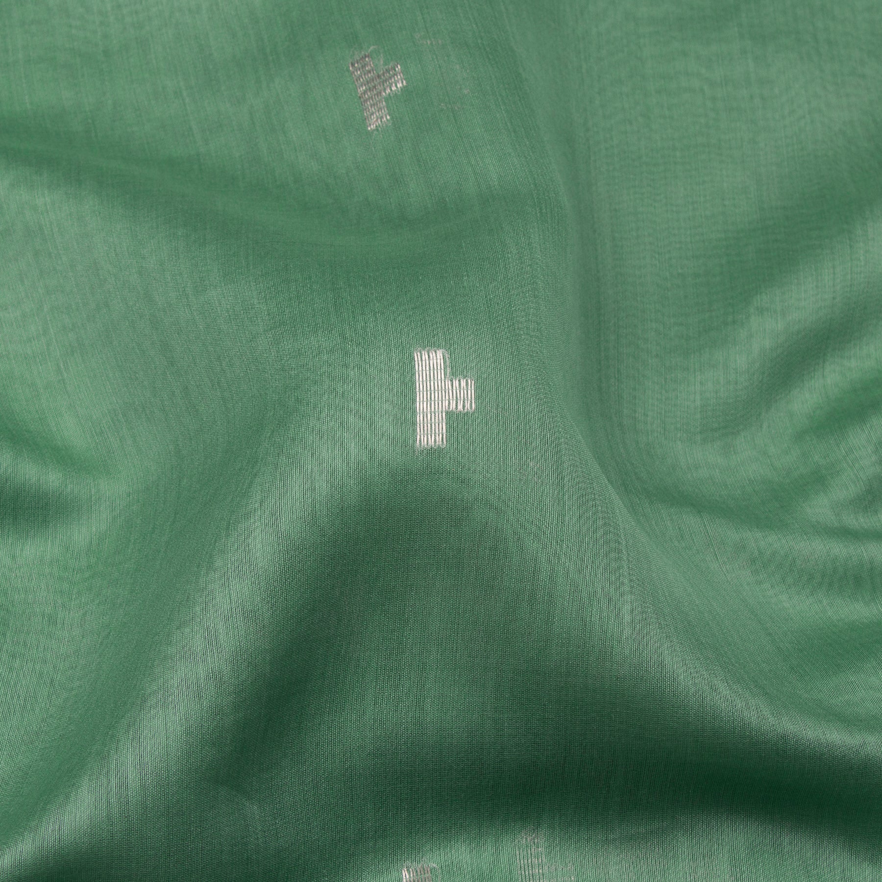 Pradeep Pillai Chanderi Silk/Cotton Sari 23-008-HS005-00792 - Fabric View