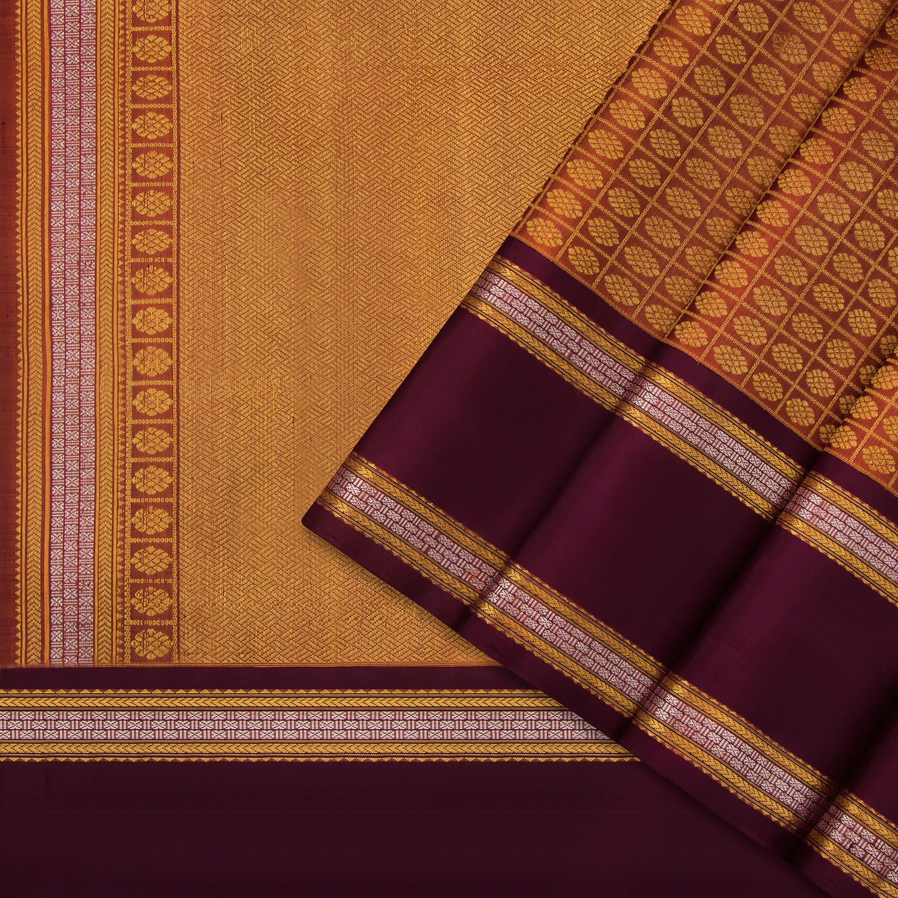 Kanakavalli Kanjivaram Silk Sari 23-040-HS001-00844 - Cover View