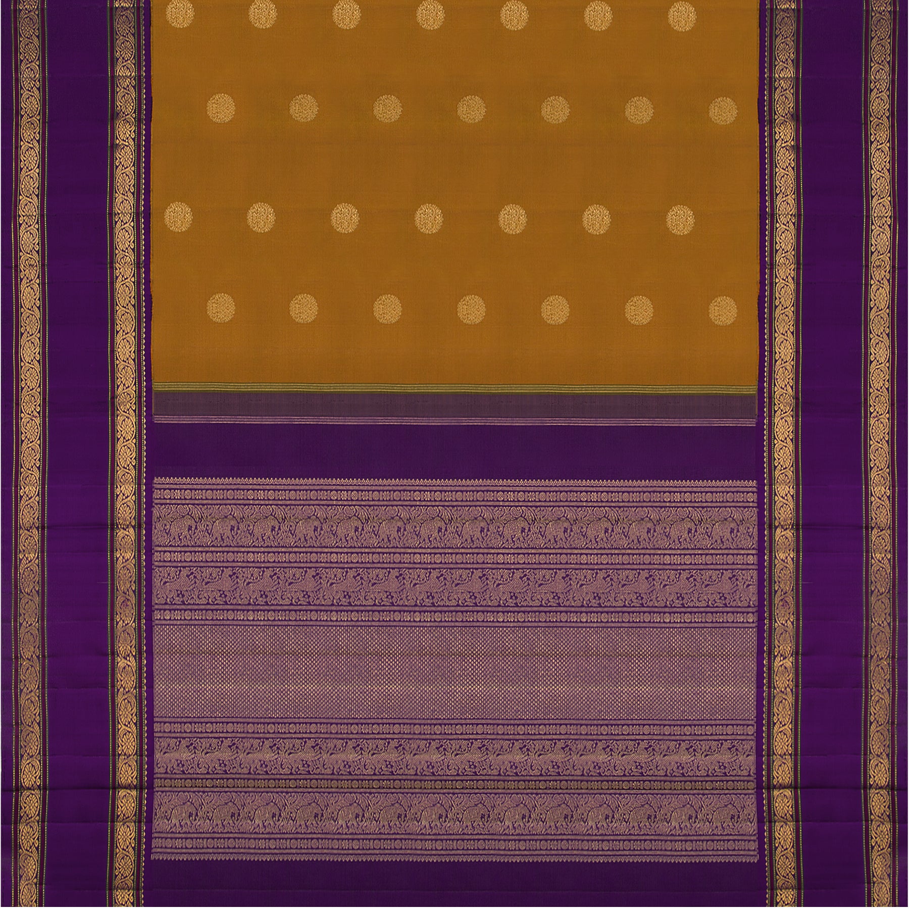 Kanakavalli Kanjivaram Silk Sari 23-040-HS001-00891 - Full View