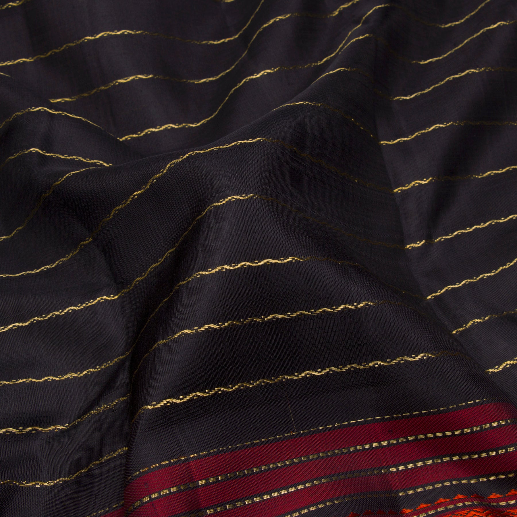 Kanakavalli Kanjivaram Silk Sari 23-040-HS001-00893 - Fabric View
