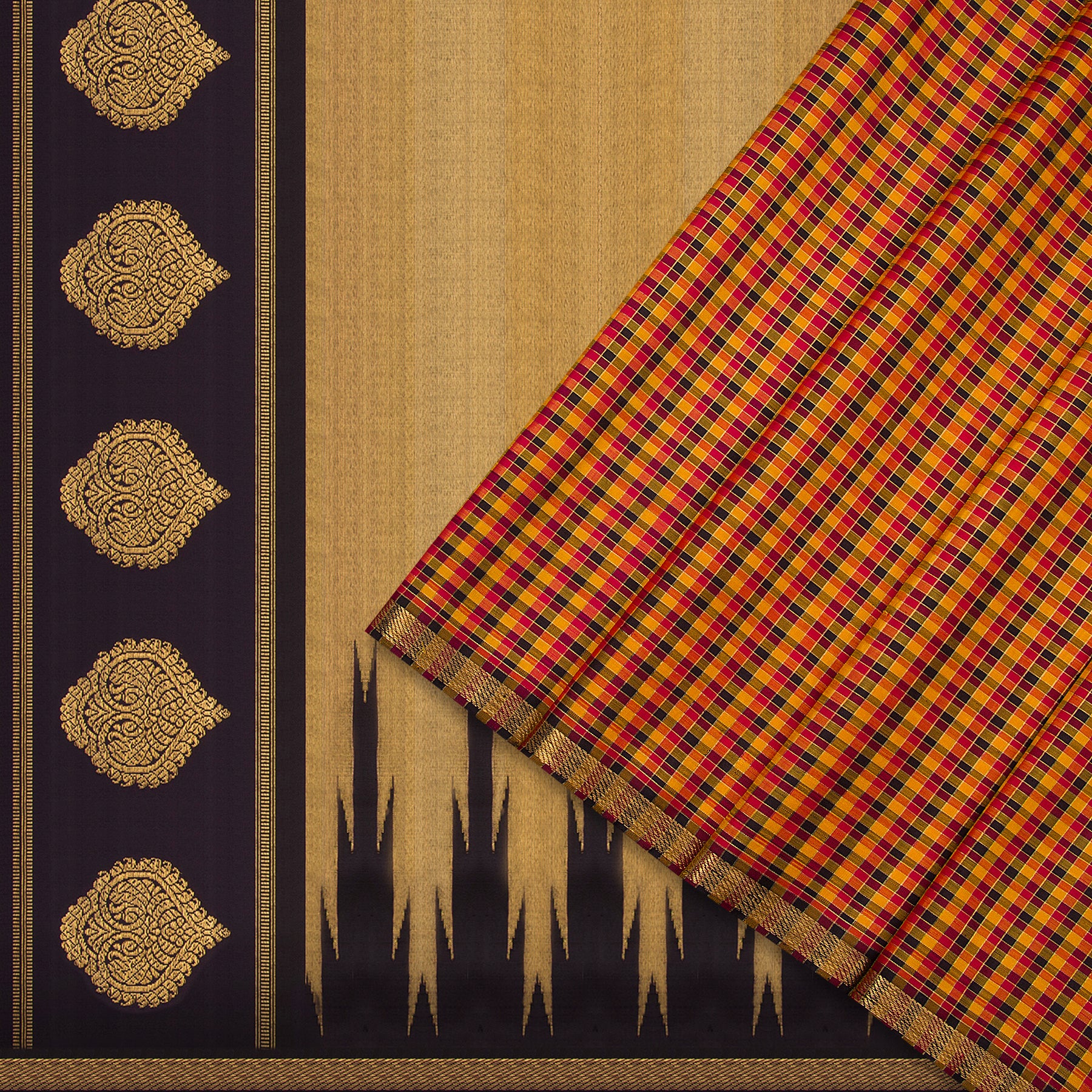 Kanakavalli Kanjivaram Silk Sari 23-040-HS001-00898 - Cover View