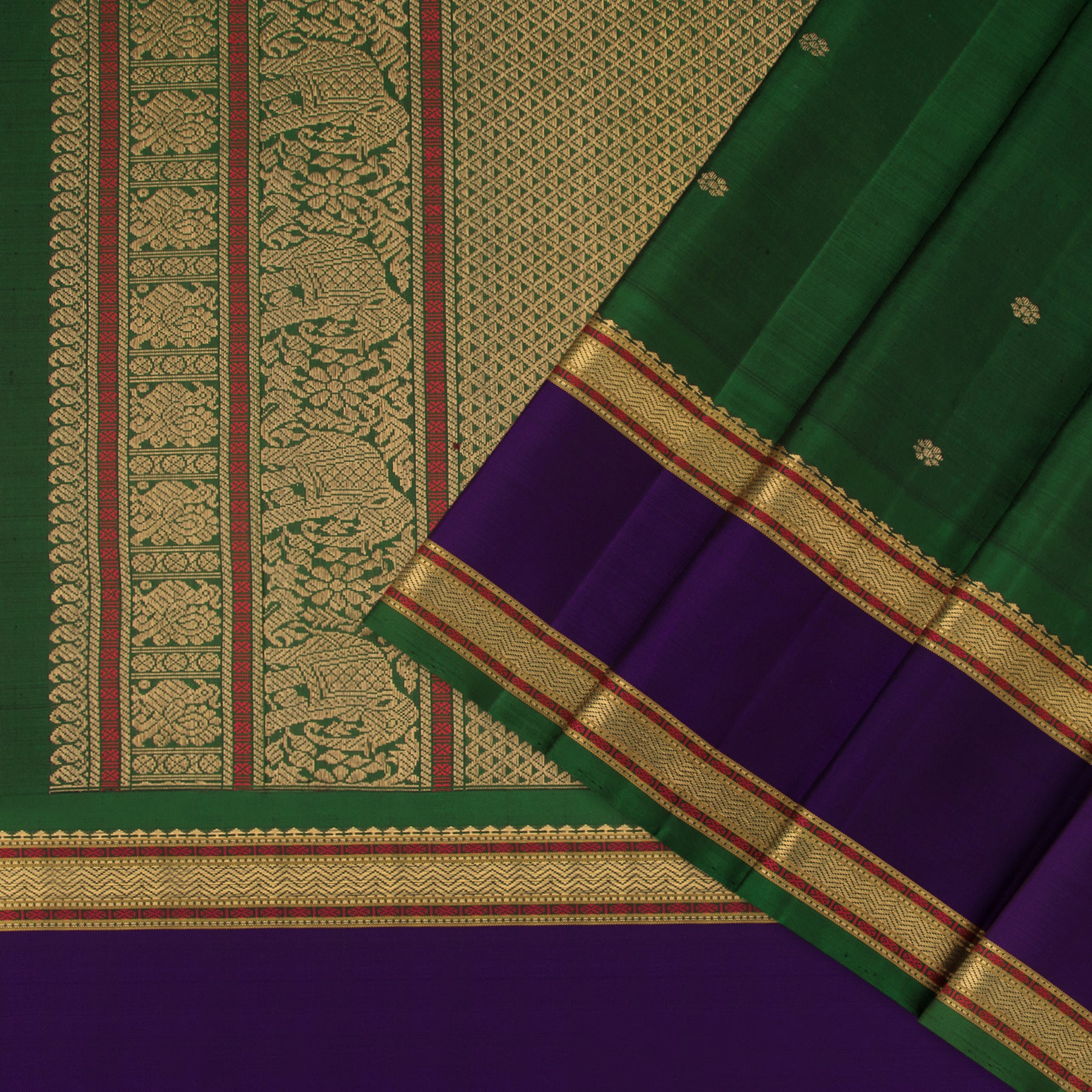 Kanakavalli Kanjivaram Silk Sari 23-040-HS001-00900 - Cover View