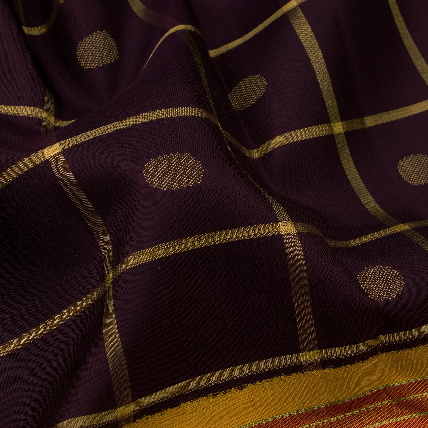 Kanakavalli Kanjivaram Silk Sari 23-040-HS001-00901 - Fabric View