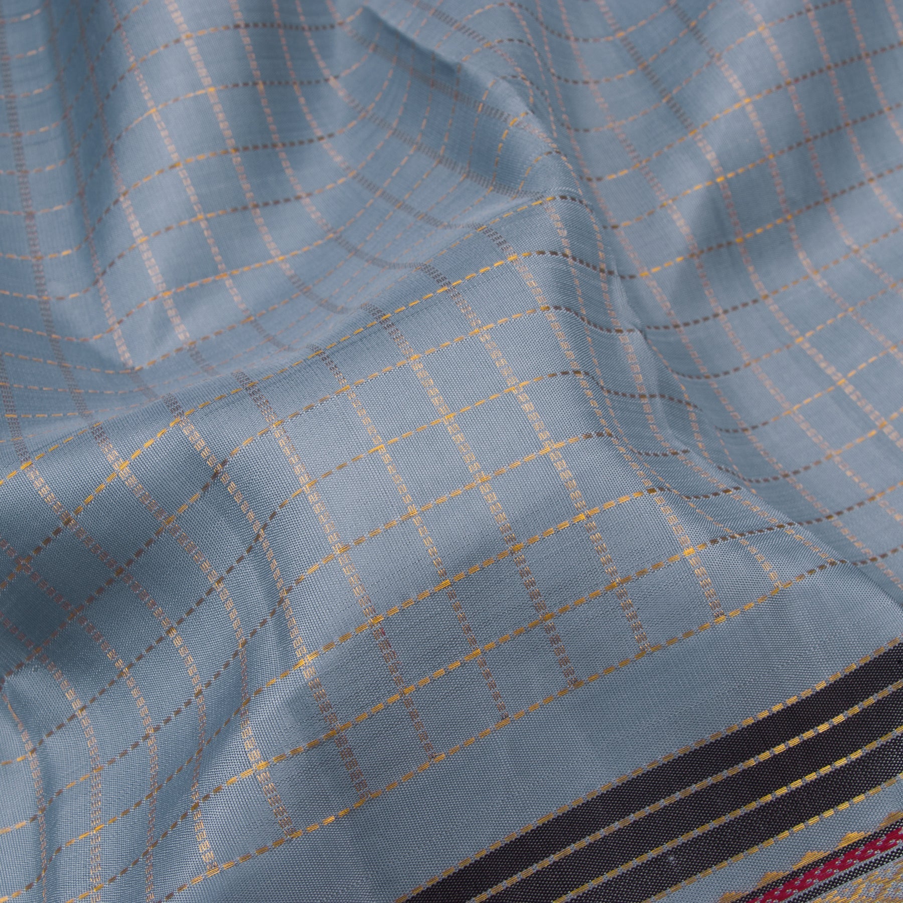 Kanakavalli Kanjivaram Silk Sari 23-040-HS001-00905 - Fabric View