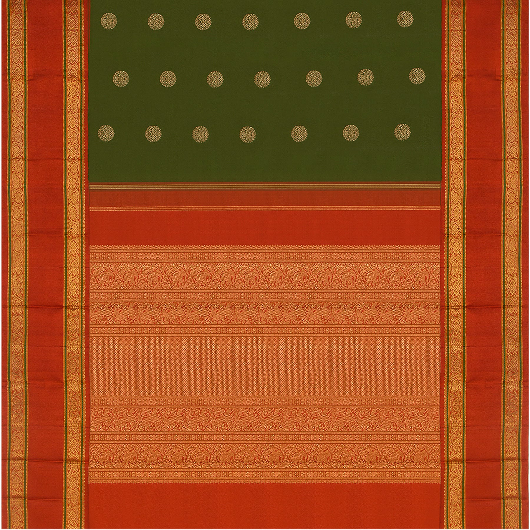 Kanakavalli Kanjivaram Silk Sari 23-040-HS001-01899 - Full View