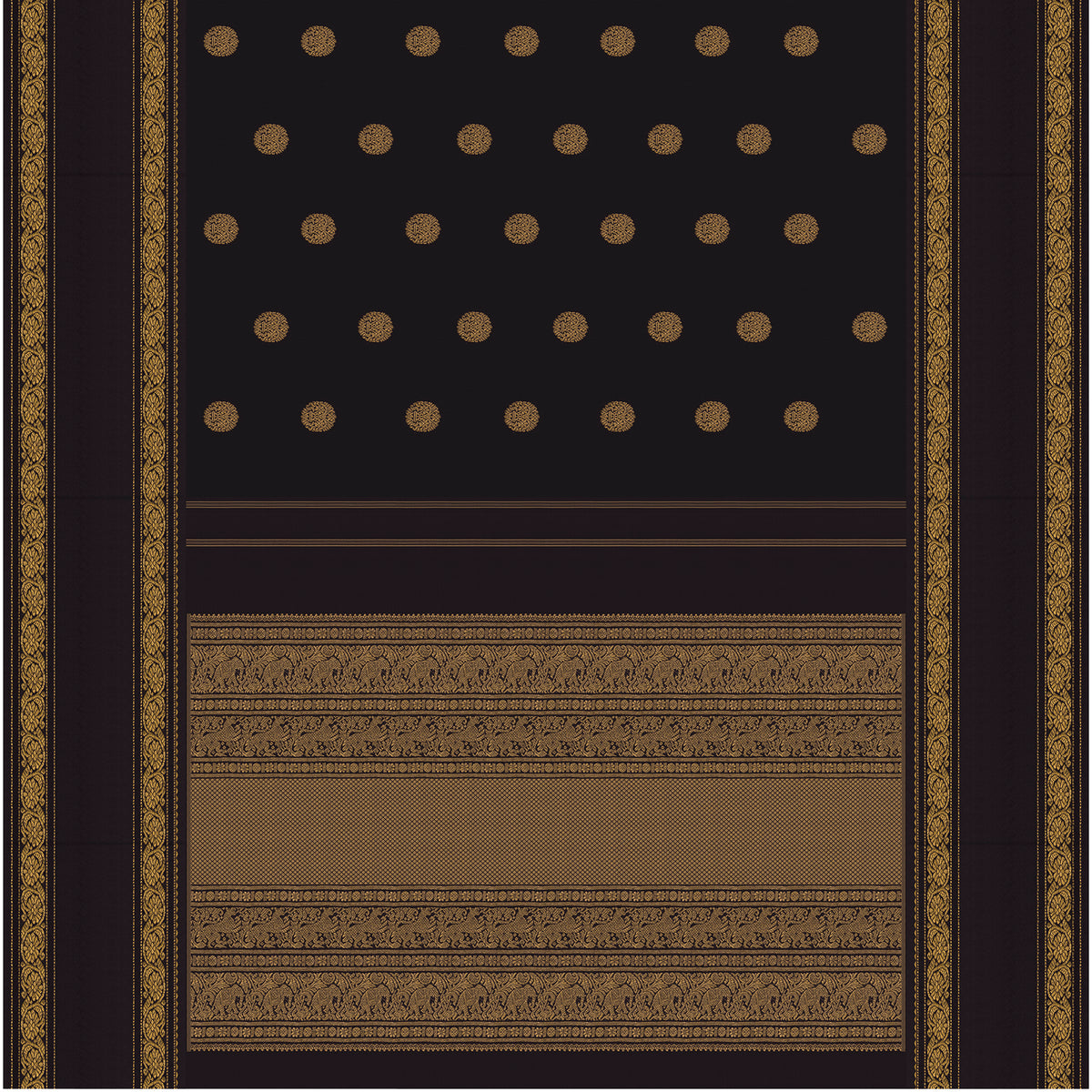 Kanakavalli Kanjivaram Silk Sari 23-040-HS001-01899 - Full View