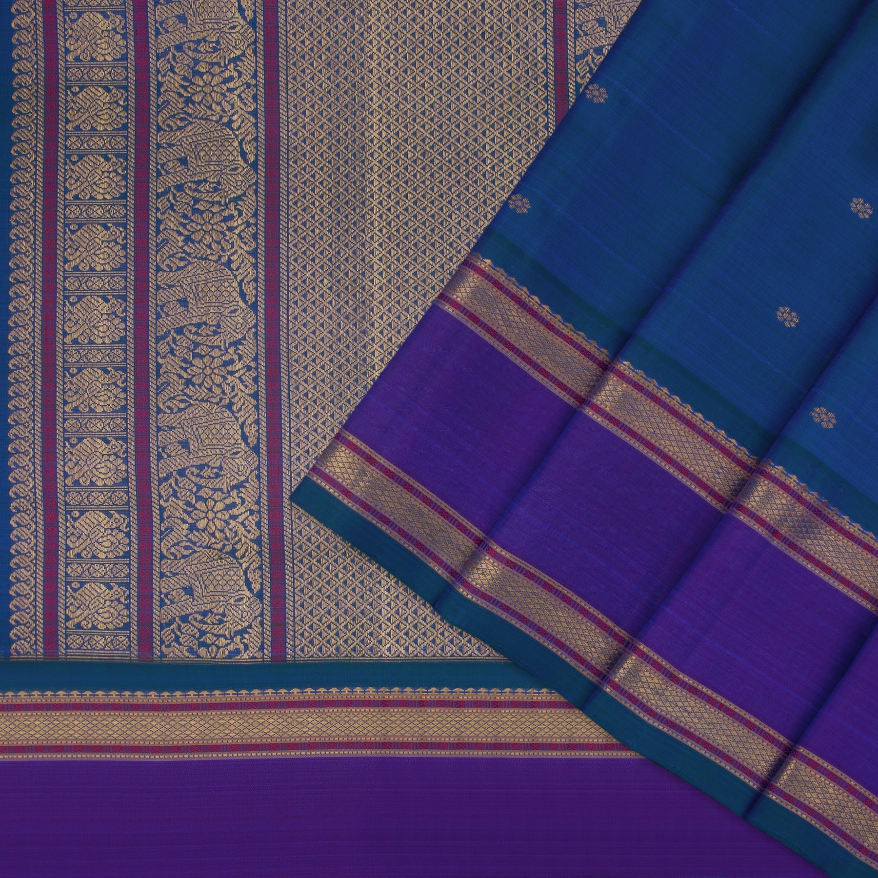 Kanakavalli Kanjivaram Silk Sari 23-040-HS001-02428 - Cover View