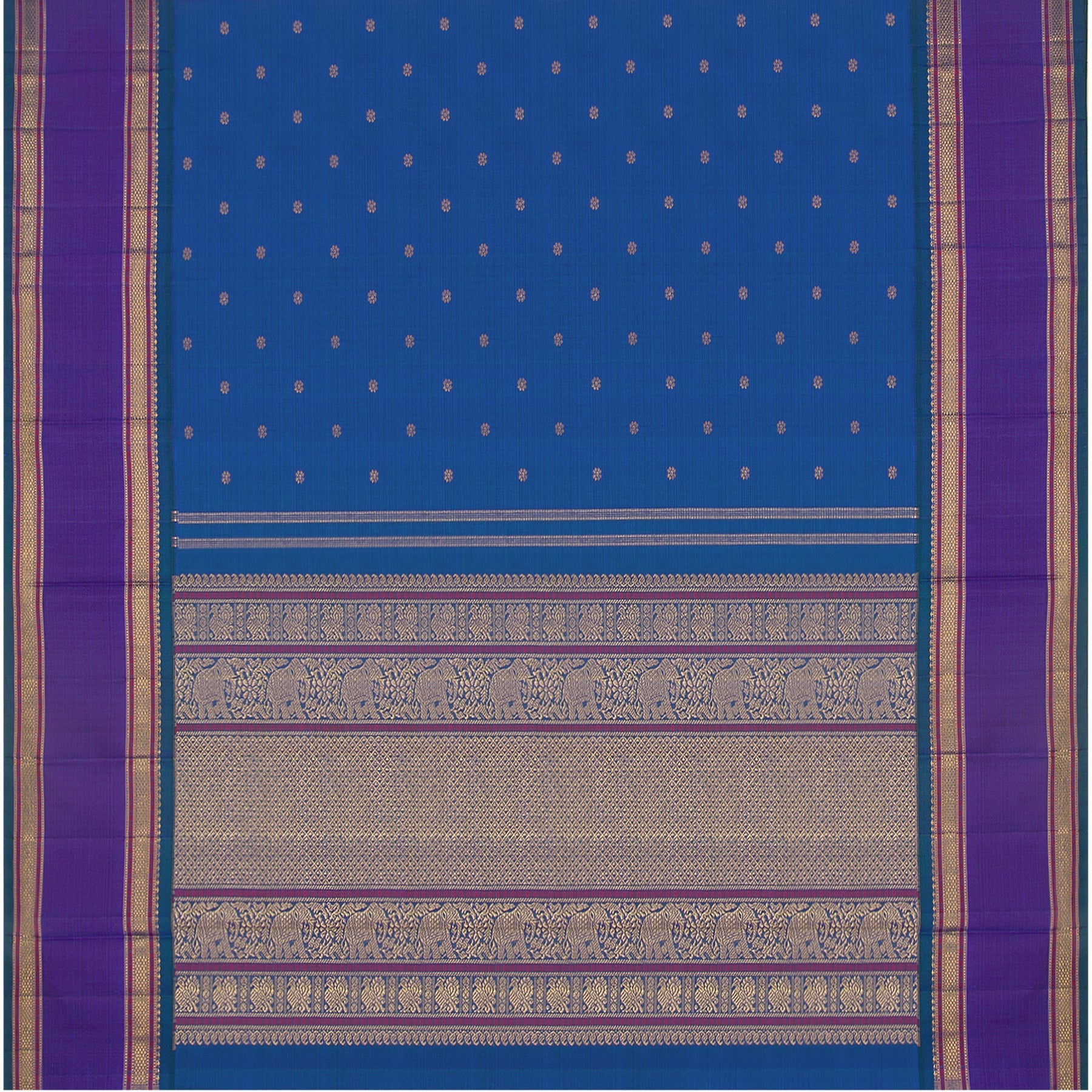 Kanakavalli Kanjivaram Silk Sari 23-040-HS001-02428 - Full View