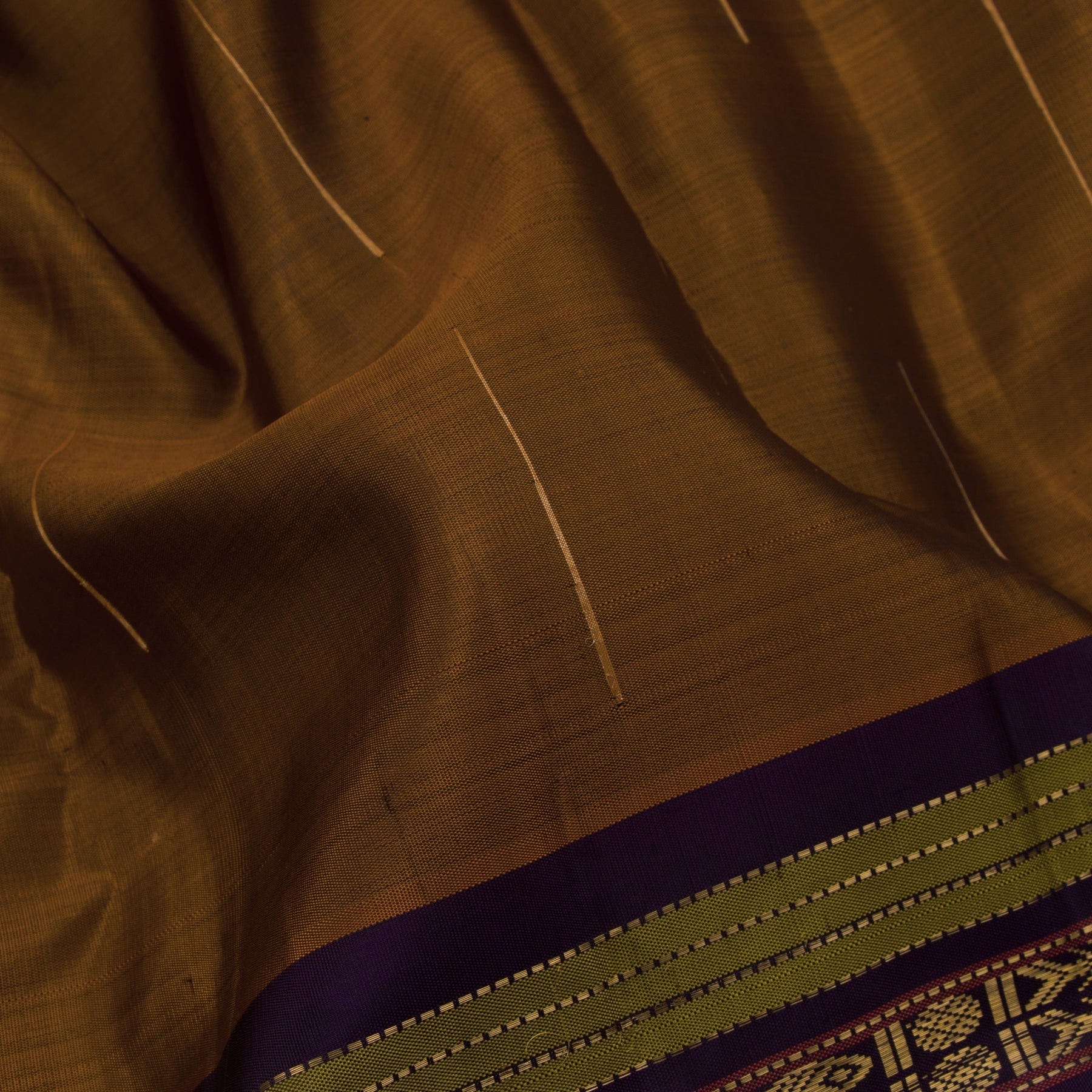 Kanakavalli Kanjivaram Silk Sari 23-040-HS001-02438 - Fabric View
