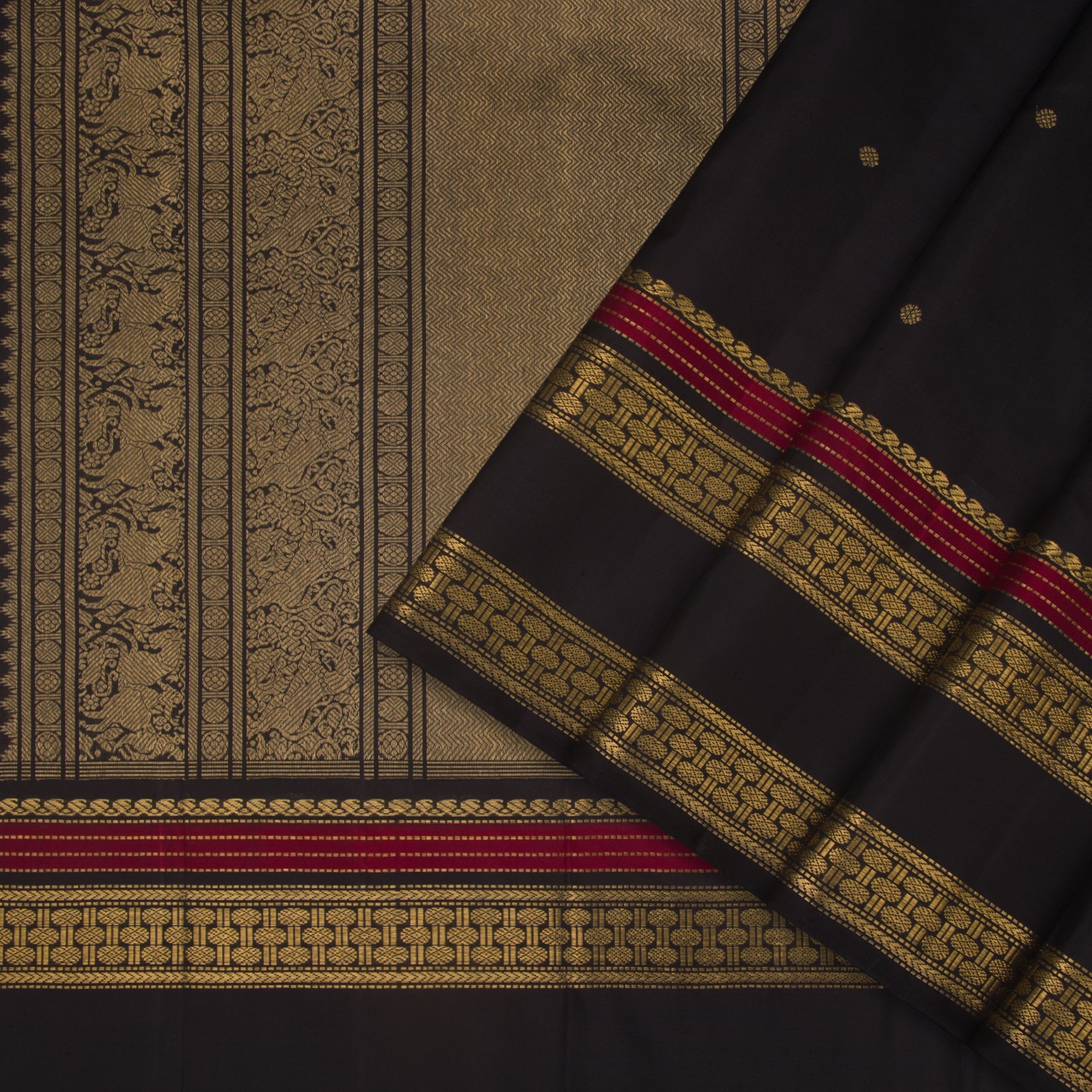 Kanakavalli Kanjivaram Silk Sari 23-040-HS001-02439 - Cover View