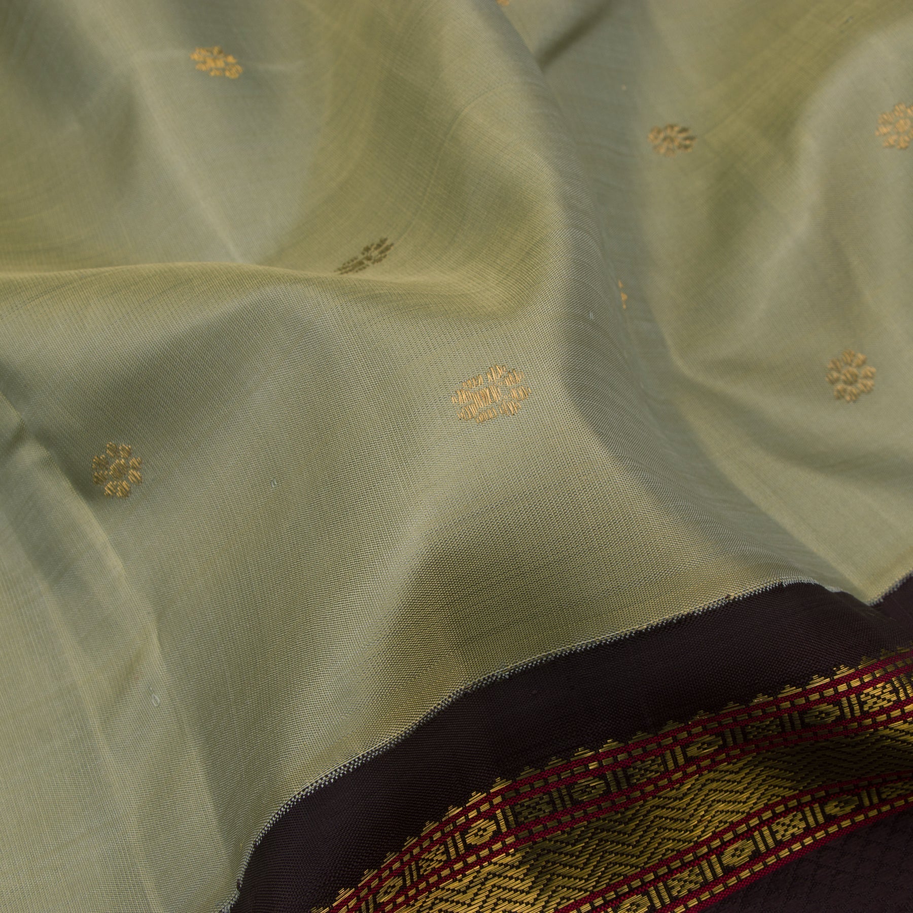 Kanakavalli Kanjivaram Silk Sari 23-040-HS001-03343 - Fabric View