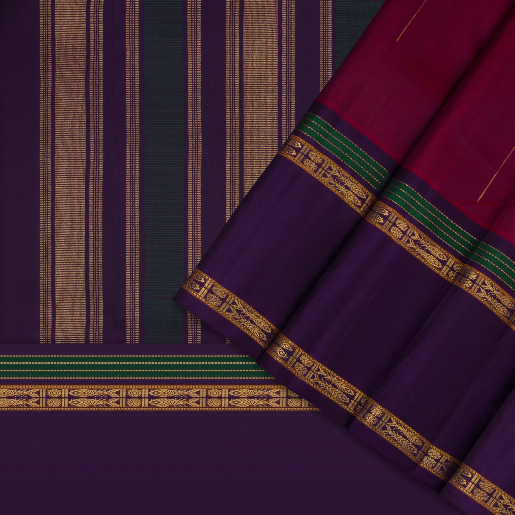 Kanakavalli Kanjivaram Silk Sari 23-040-HS001-03375 - Cover View