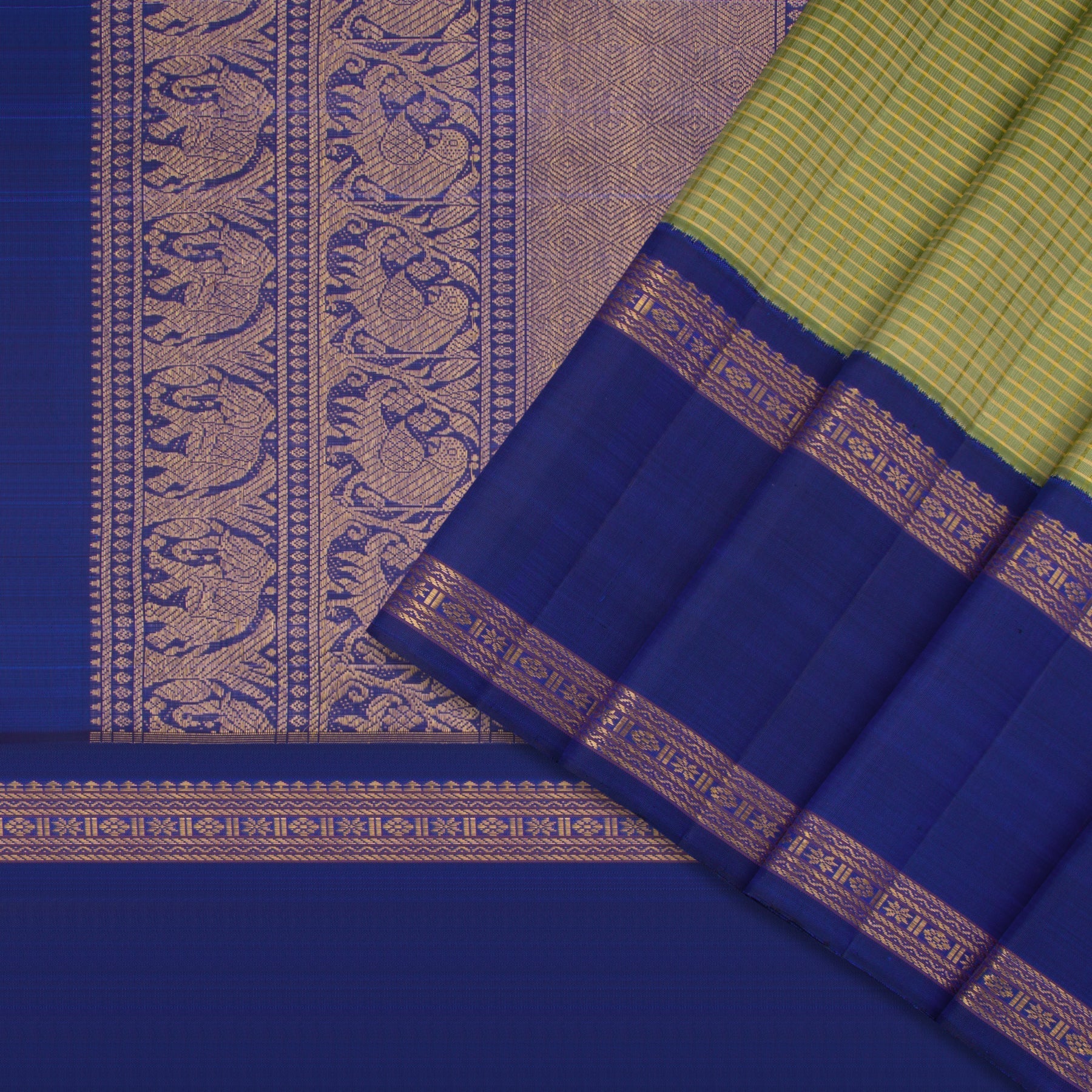 Kanakavalli Kanjivaram Silk Sari 23-040-HS001-03386 - Cover View