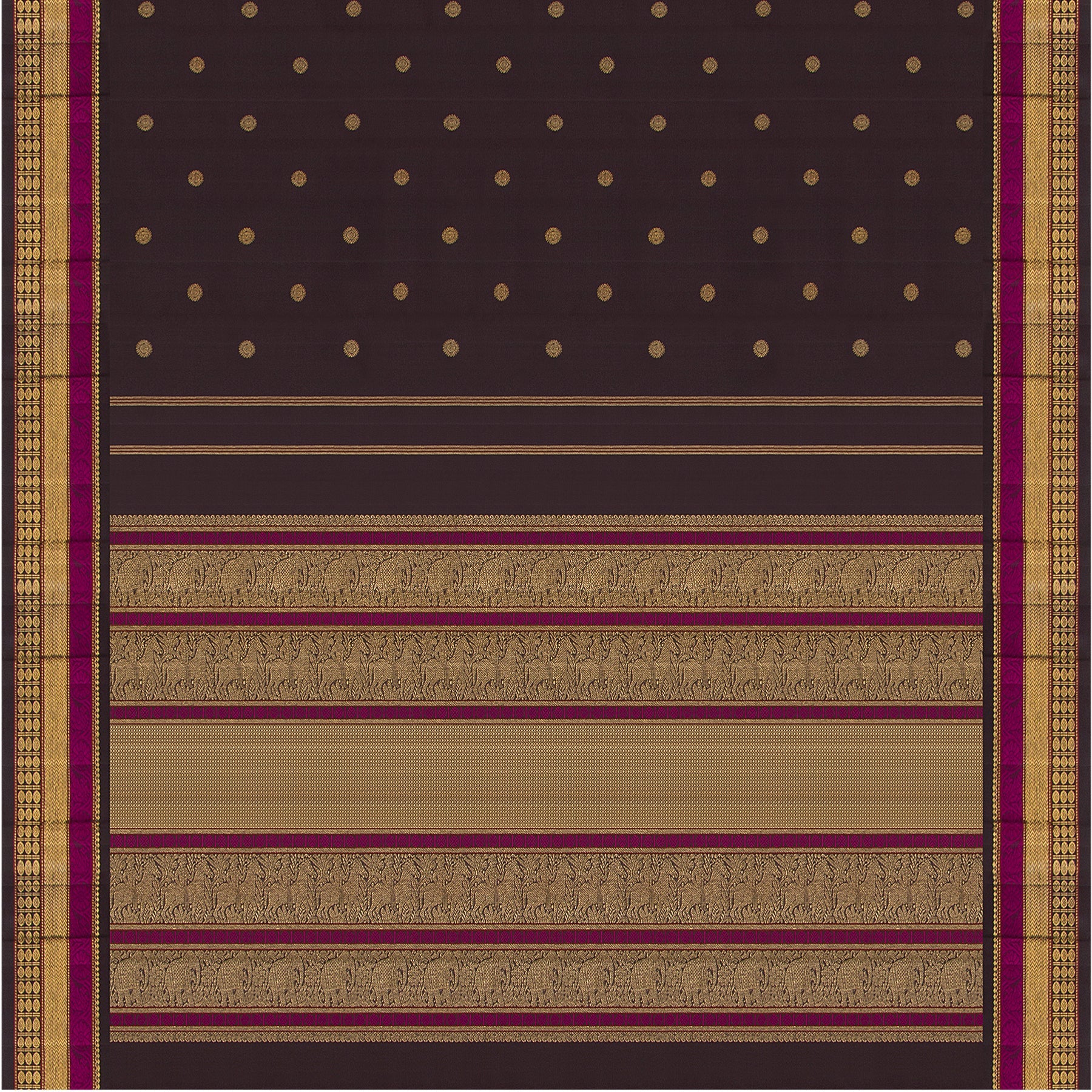 Kanakavalli Kanjivaram Silk Sari 23-040-HS001-04604 - Full View