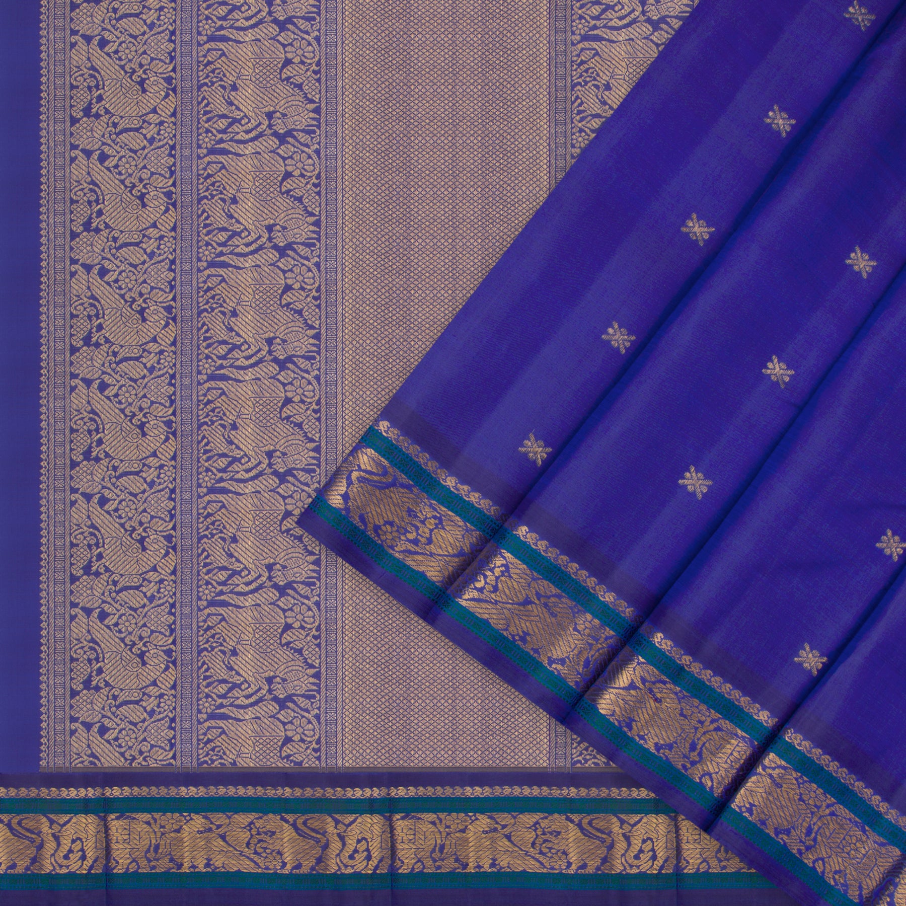 Kanakavalli Kanjivaram Silk Sari 23-040-HS001-07268 - Cover View