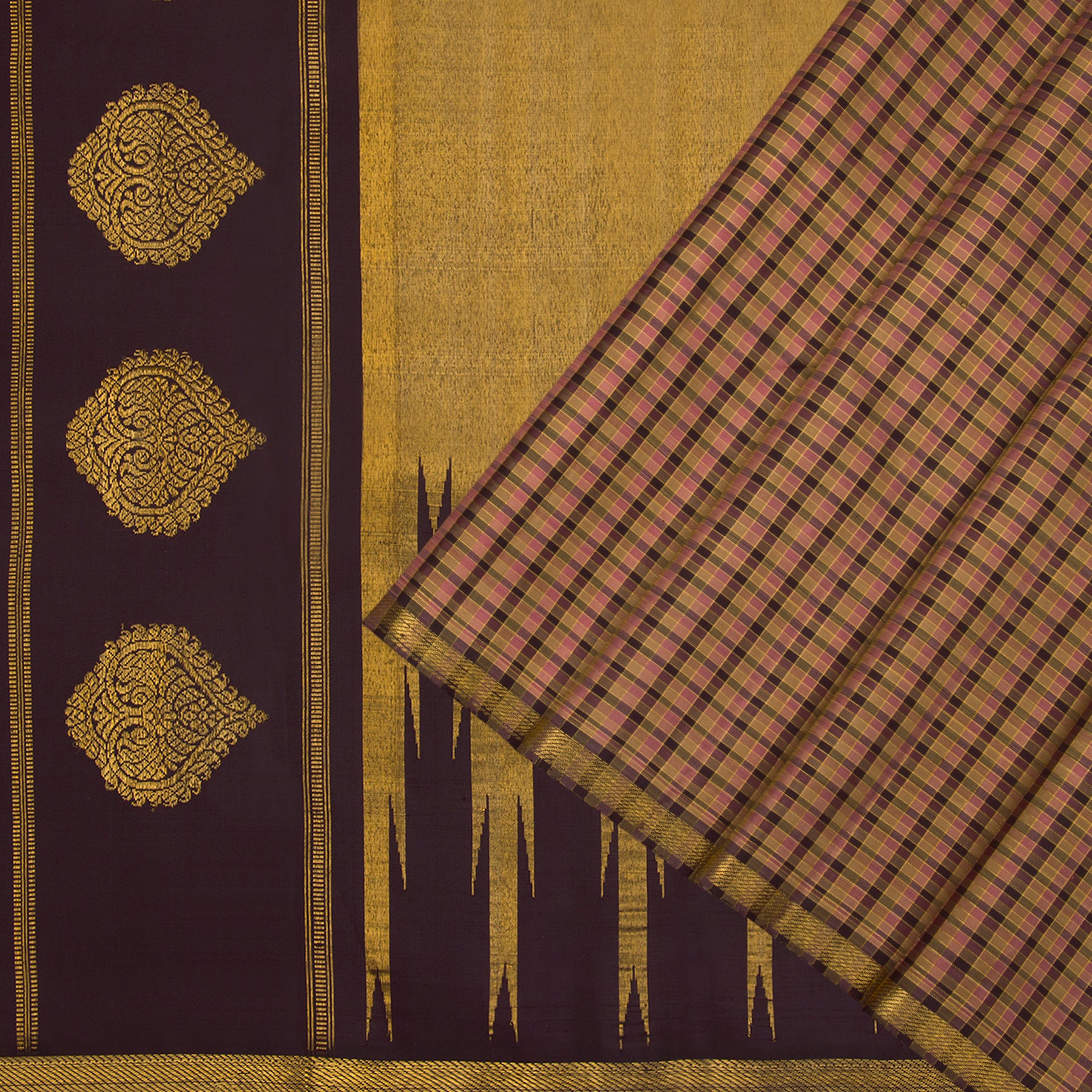 Kanakavalli Kanjivaram Silk Sari 23-040-HS001-07284 - Cover View