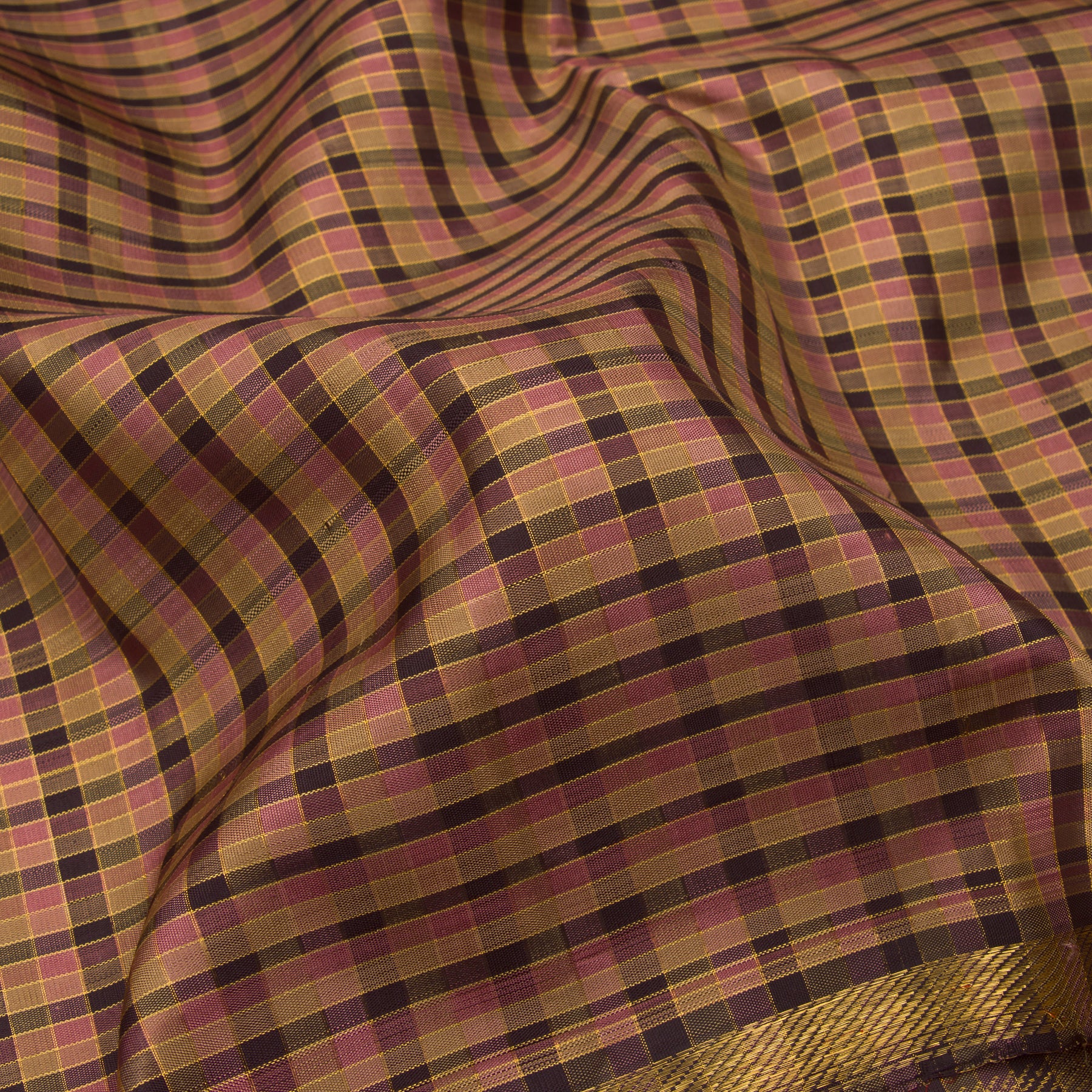 Kanakavalli Kanjivaram Silk Sari 23-040-HS001-07284 - Fabric View