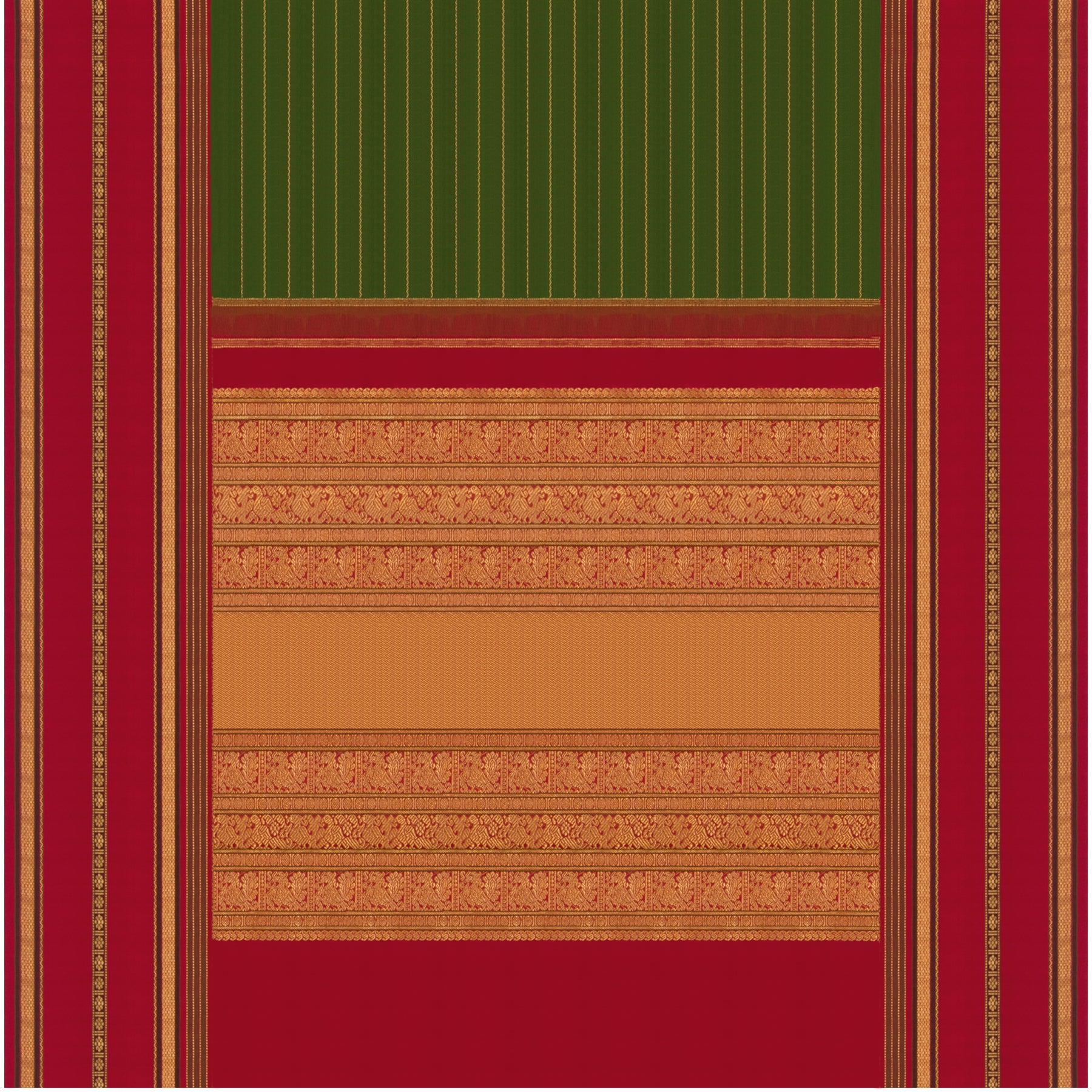 Kanakavalli Kanjivaram Silk Sari 23-040-HS001-09261 - Full View