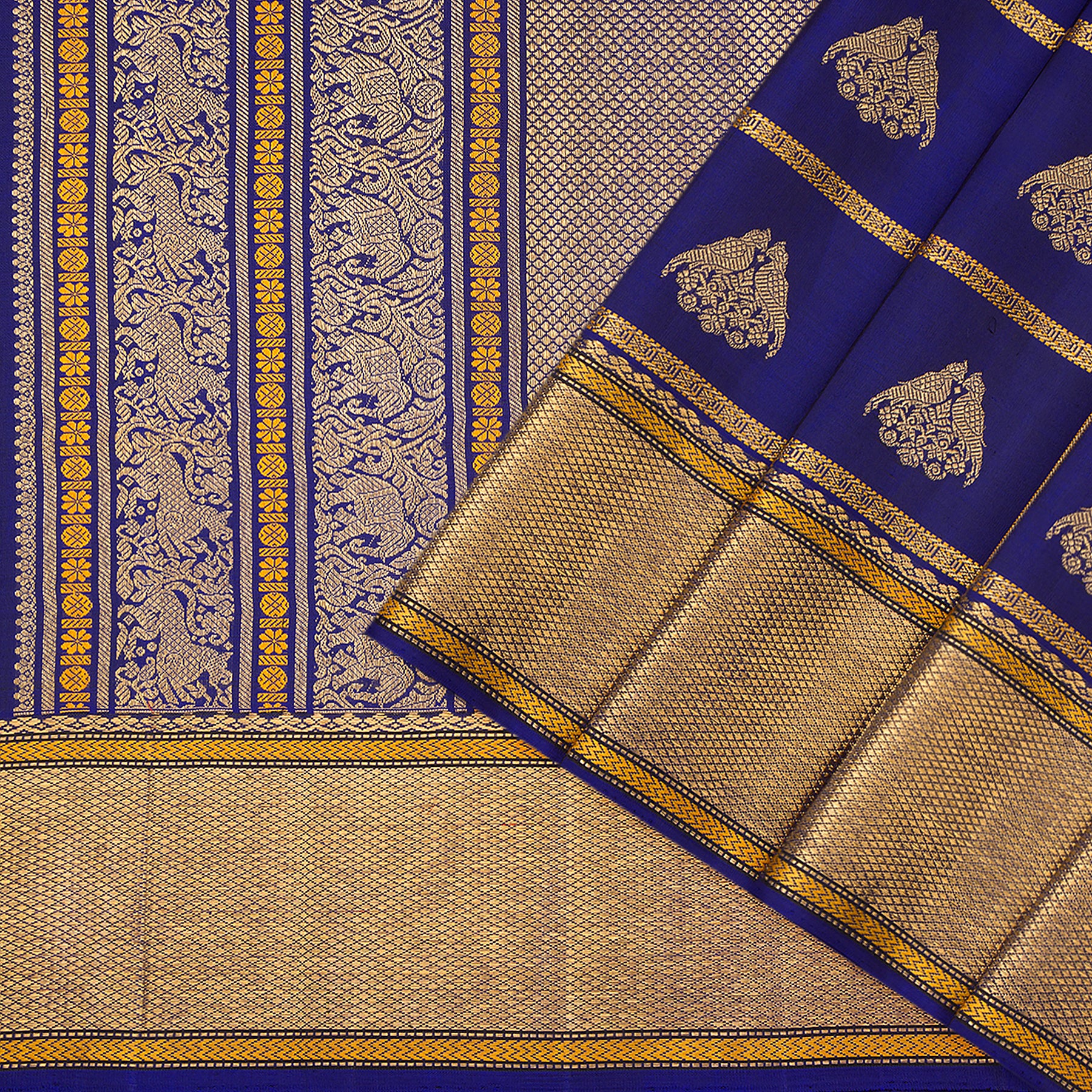 Kanakavalli Kanjivaram Silk Sari 23-040-HS001-09278 - Cover View