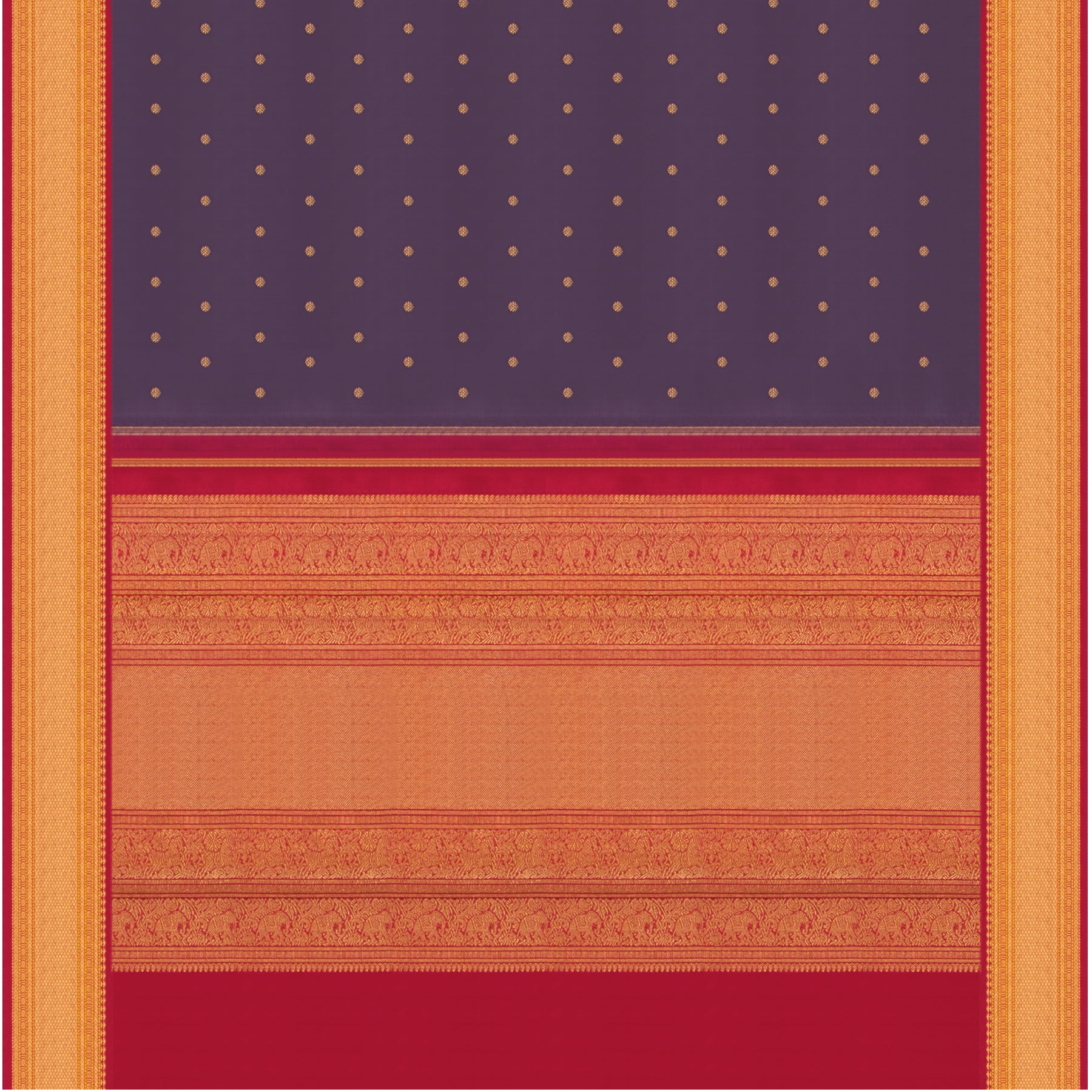 Kanakavalli Kanjivaram Silk Sari 23-040-HS001-09287 - Full View