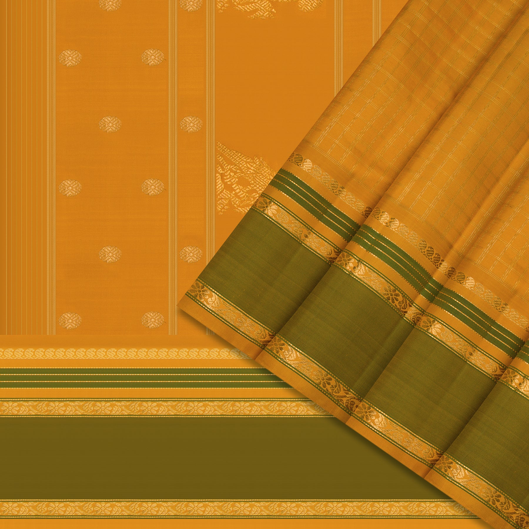 Kanakavalli Kanjivaram Silk Sari 23-040-HS001-09332 - Cover View