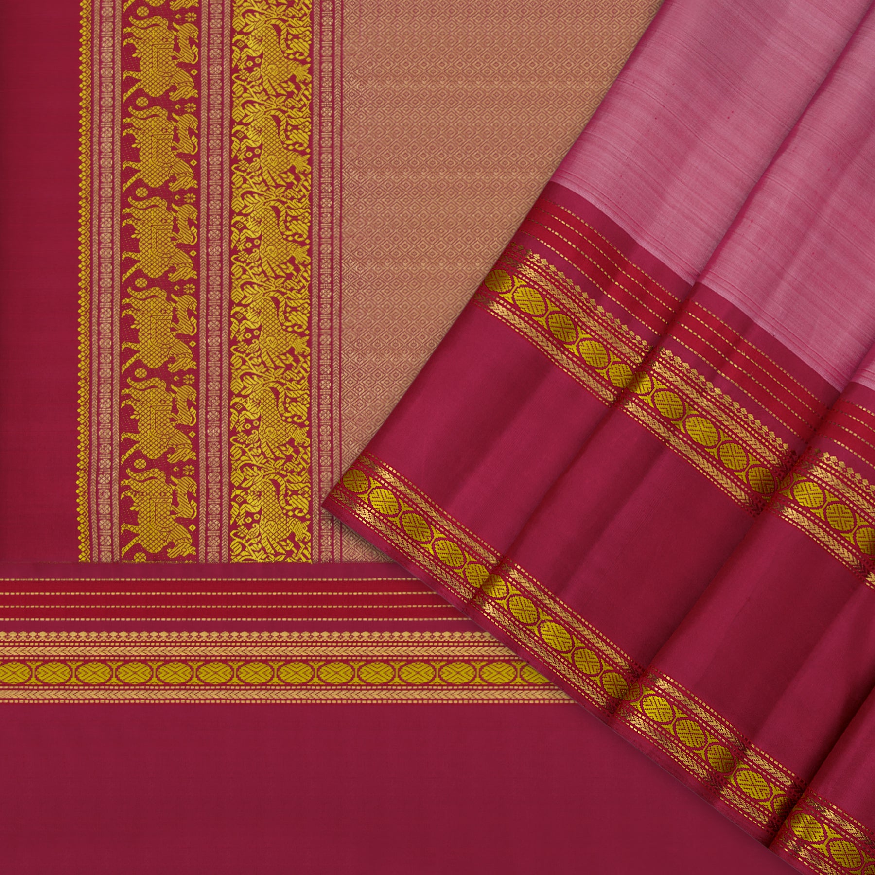 Kanakavalli Kanjivaram Silk Sari 23-040-HS001-09335 - Cover View