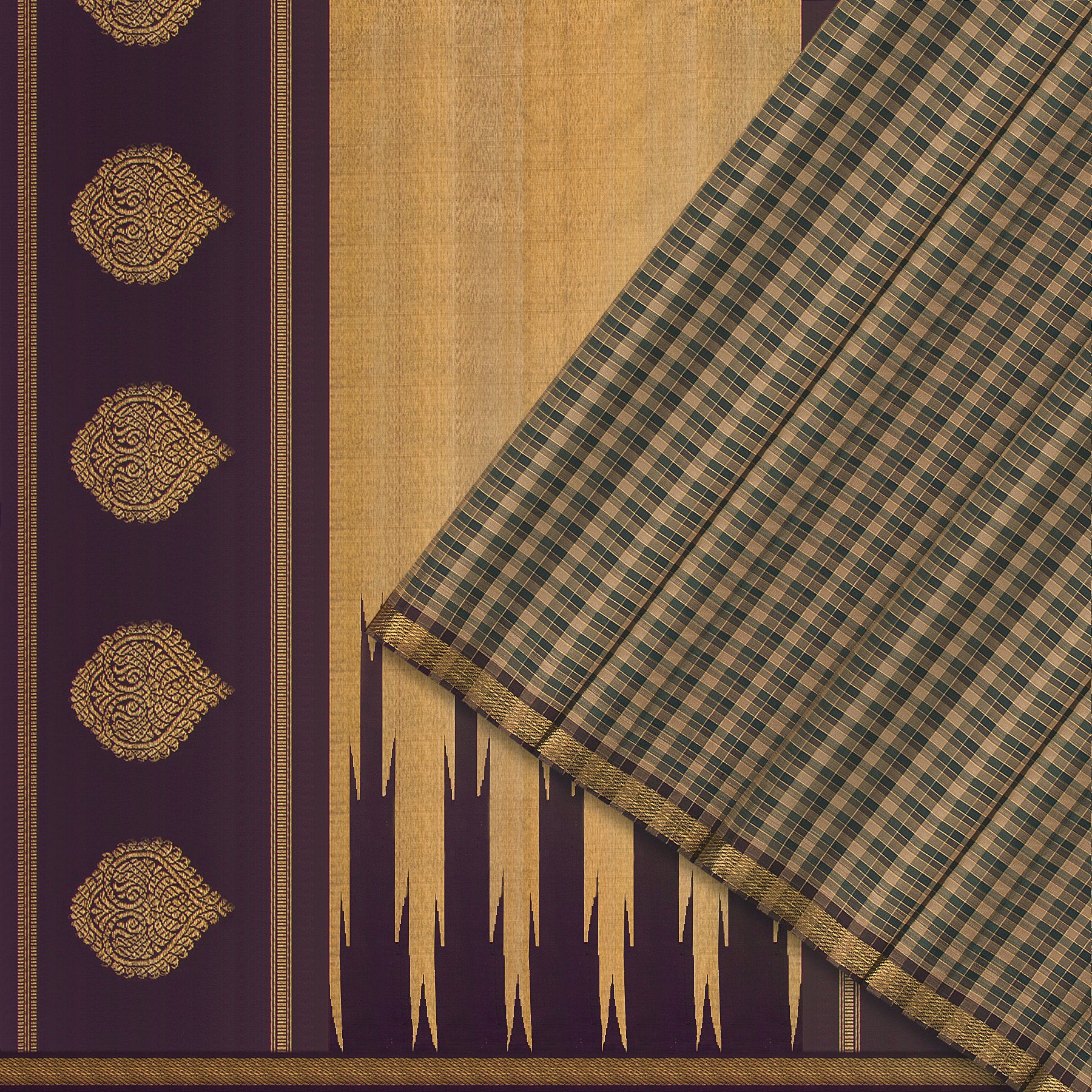 Kanakavalli Kanjivaram Silk Sari 23-041-HS001-10284 - Cover View