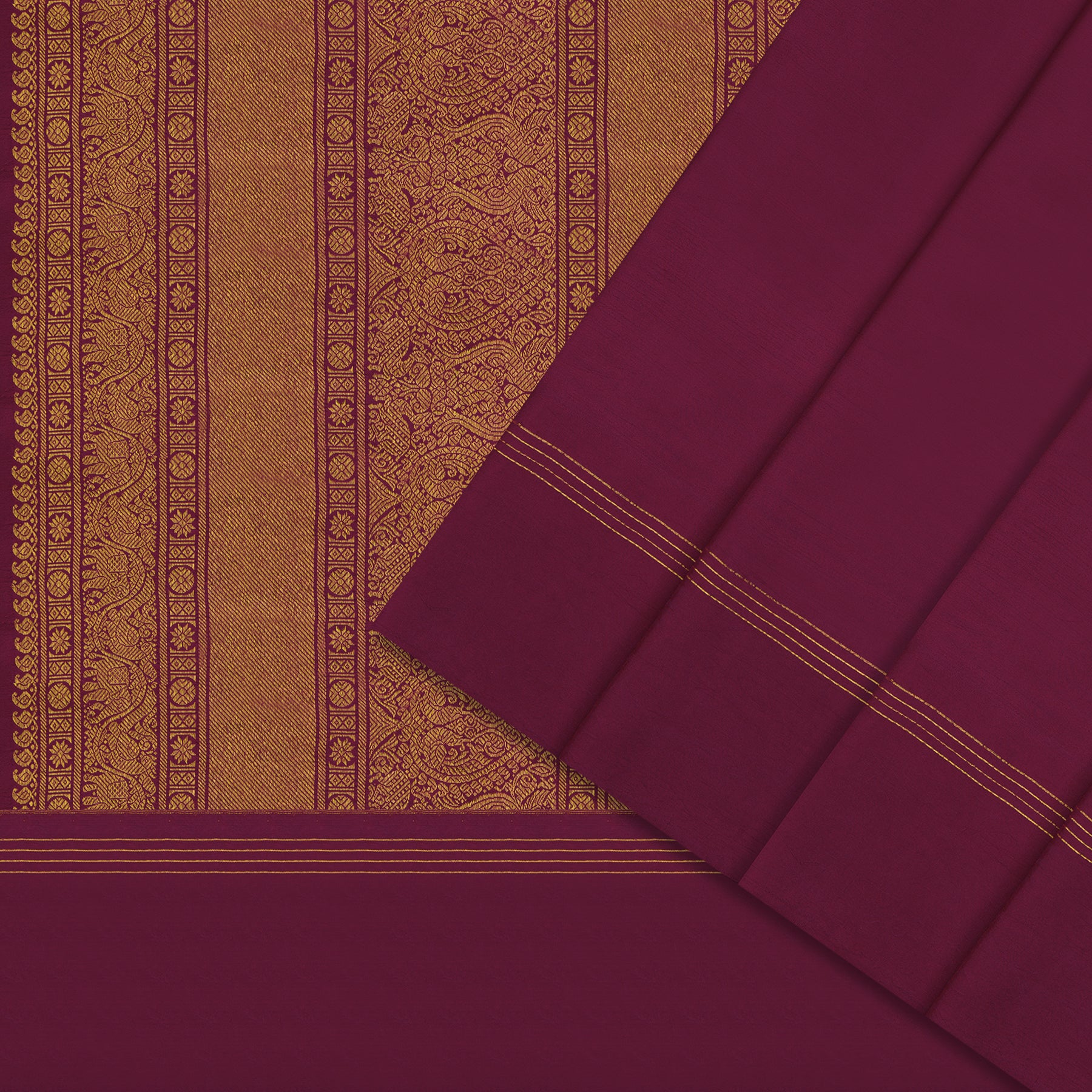 Kanakavalli Kanjivaram Silk Sari 23-040-HS001-11077 - Cover View