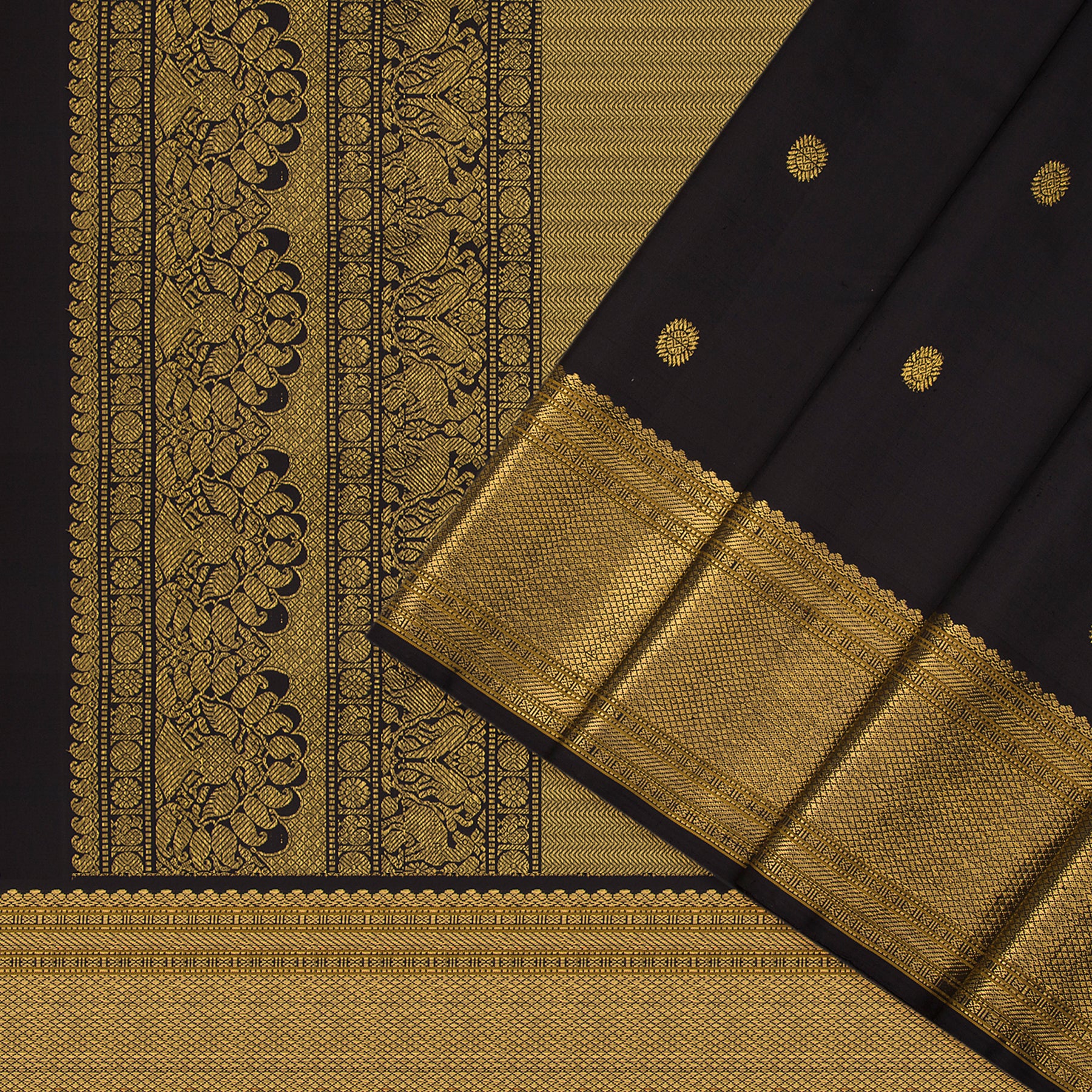 Kanakavalli Kanjivaram Silk Sari 23-040-HS001-11553 - Cover View